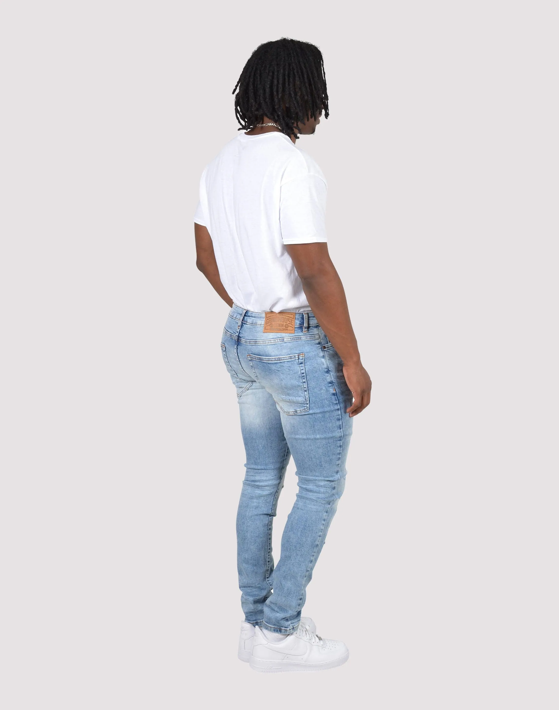 WaterResistant Coating Grindhouse Vintage Rip N Repair Denim Jeans