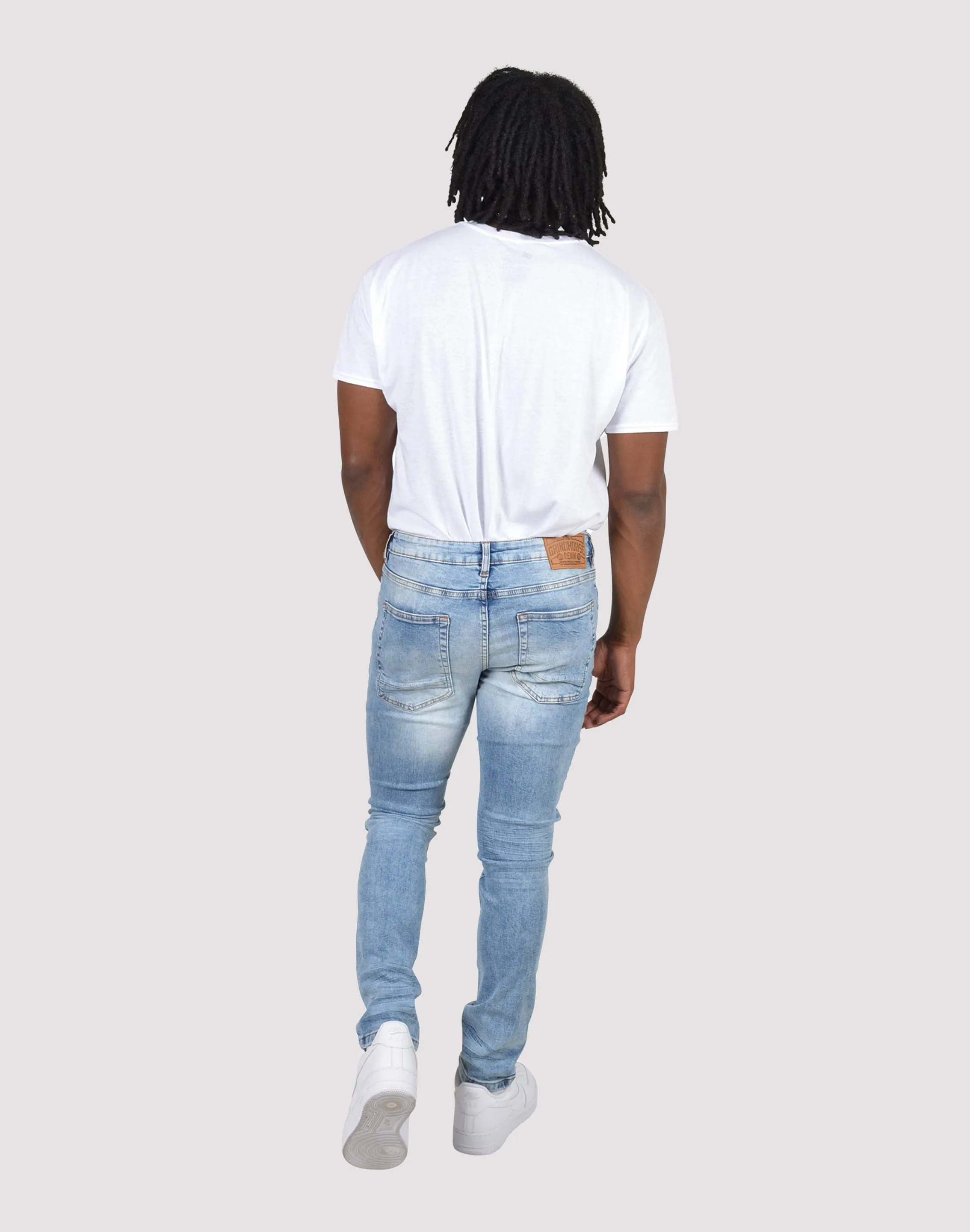 Grindhouse Vintage Rip N Repair Denim Jeans WearResistantHem Fresh Ease