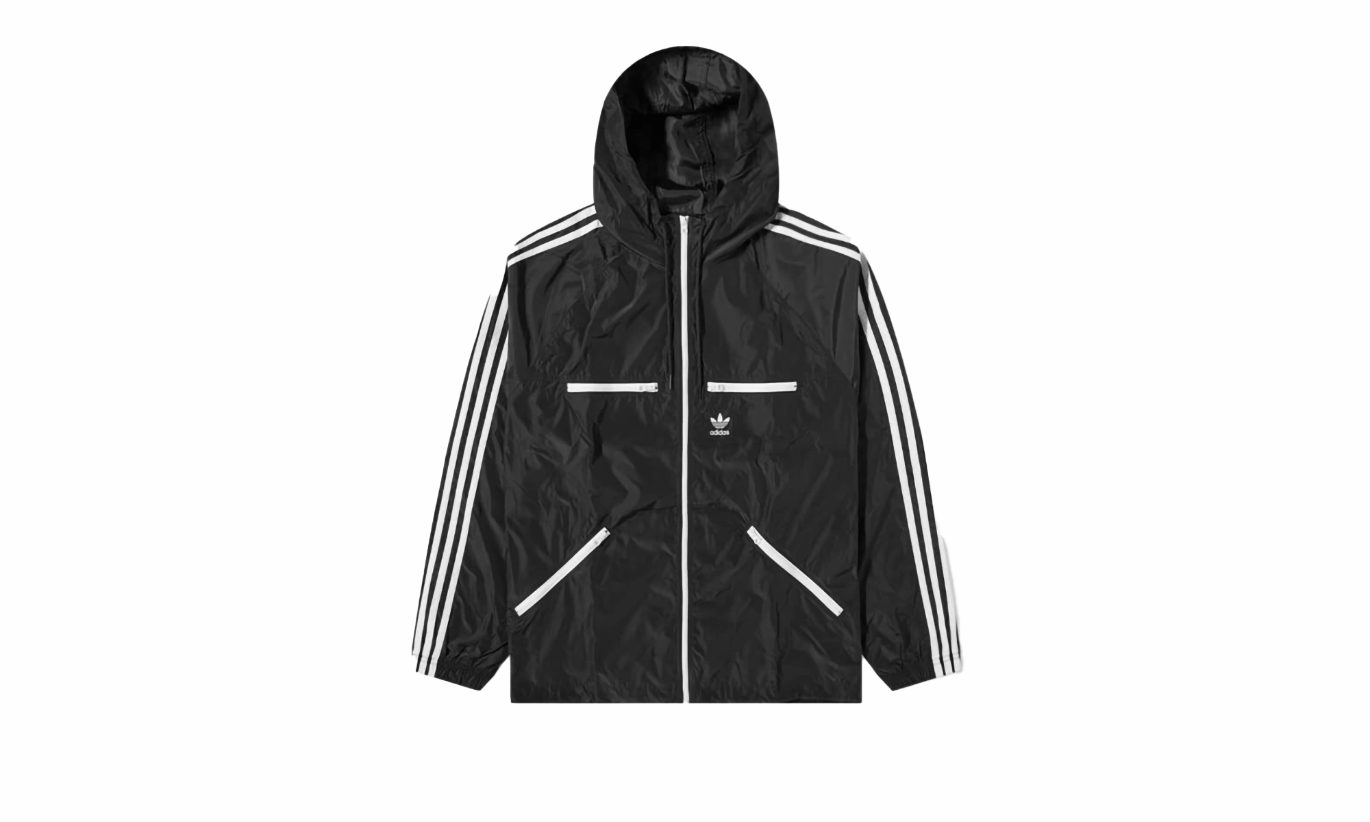 Compact Packable Design Classics Windbreaker "Black"