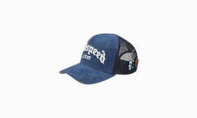 warm fleece GS Forever Trucker Hat Saphire Corduroy "Blue"