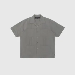 Bold Pattern Ergonomic Sleeve Cut GUAYABERA S/S SHIRT