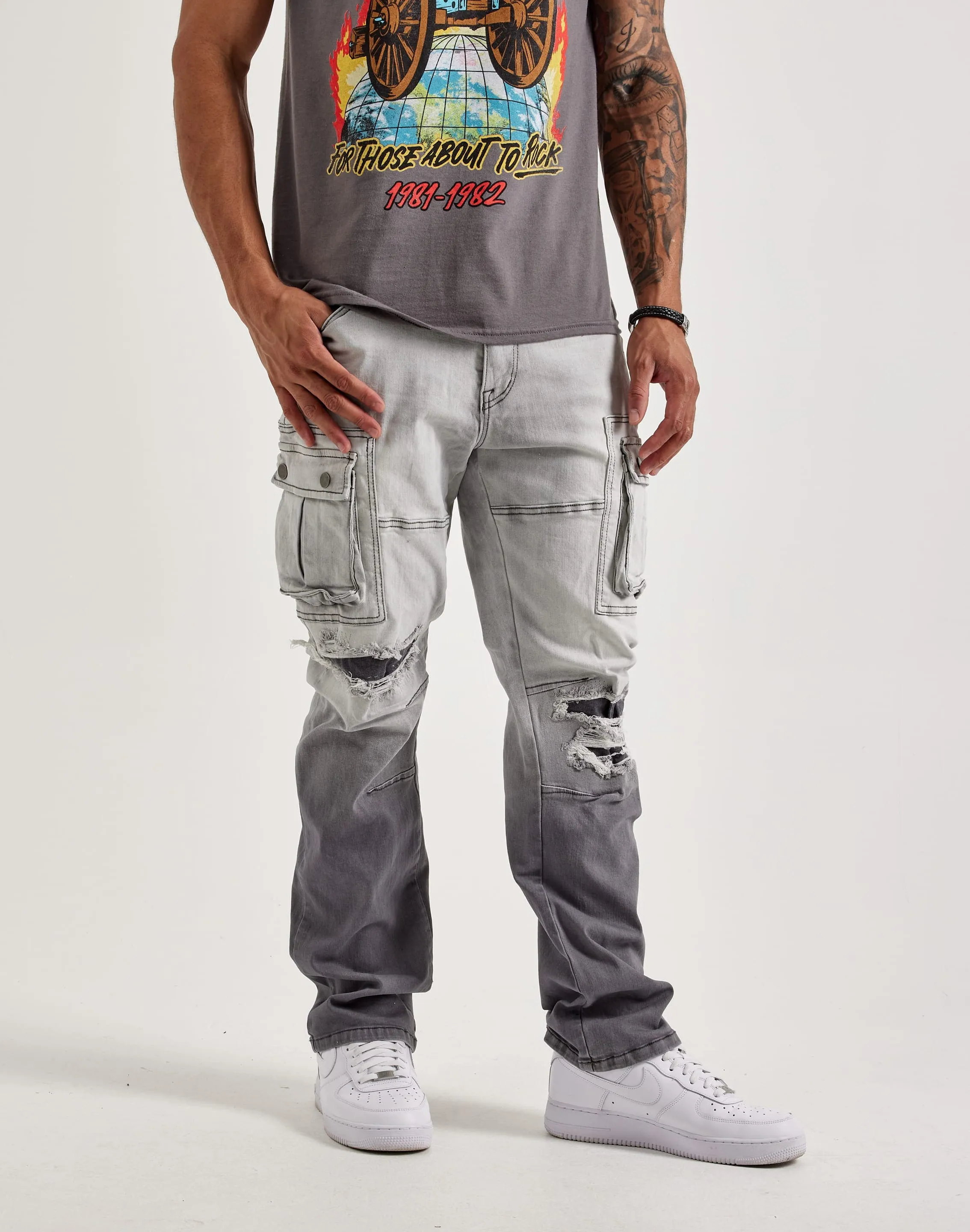 Free Shape Kloud 9 Straight Cargo Jeans
