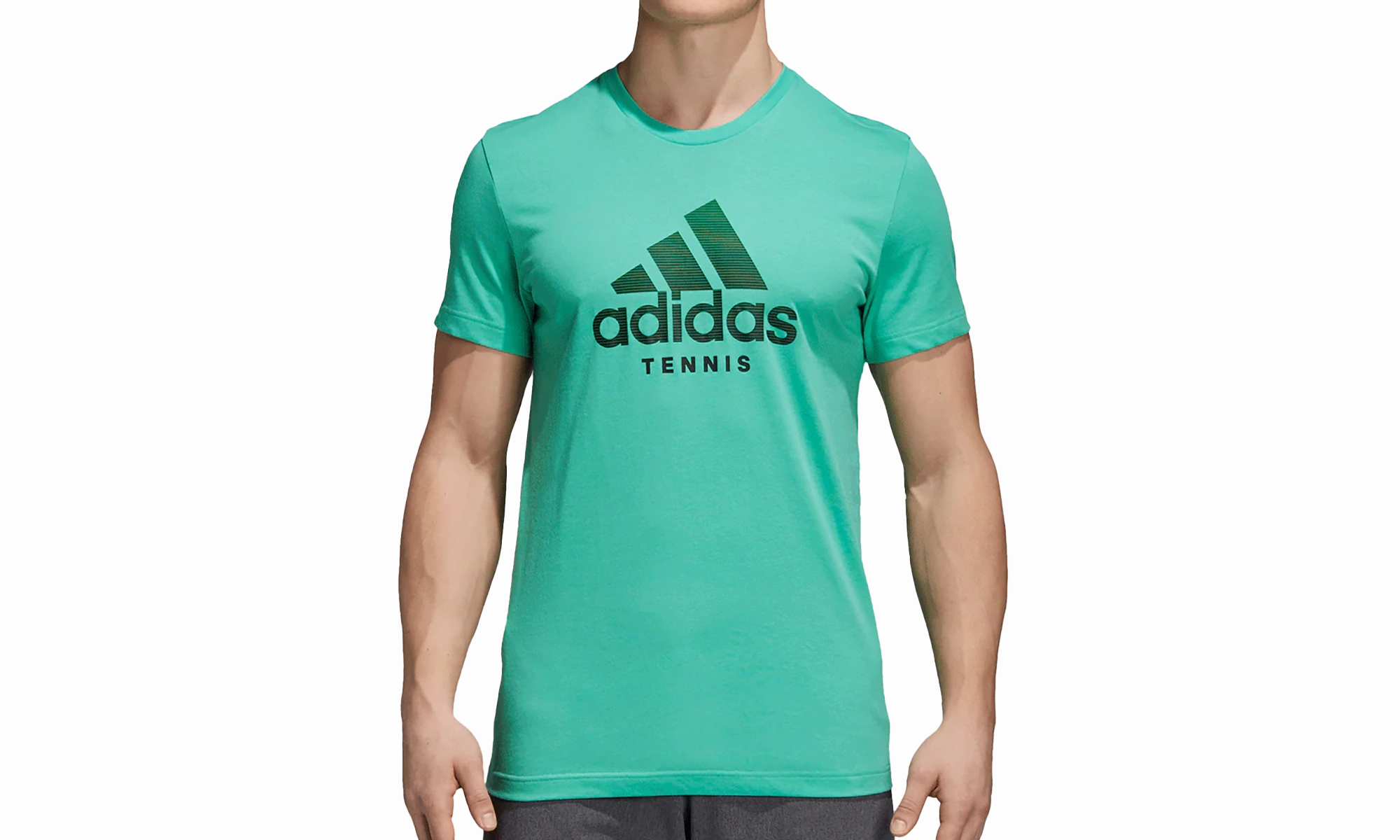 Graphic Crew Neck T-Shirt "Green / Black" Breathable fabric WrinkleResistantFabric
