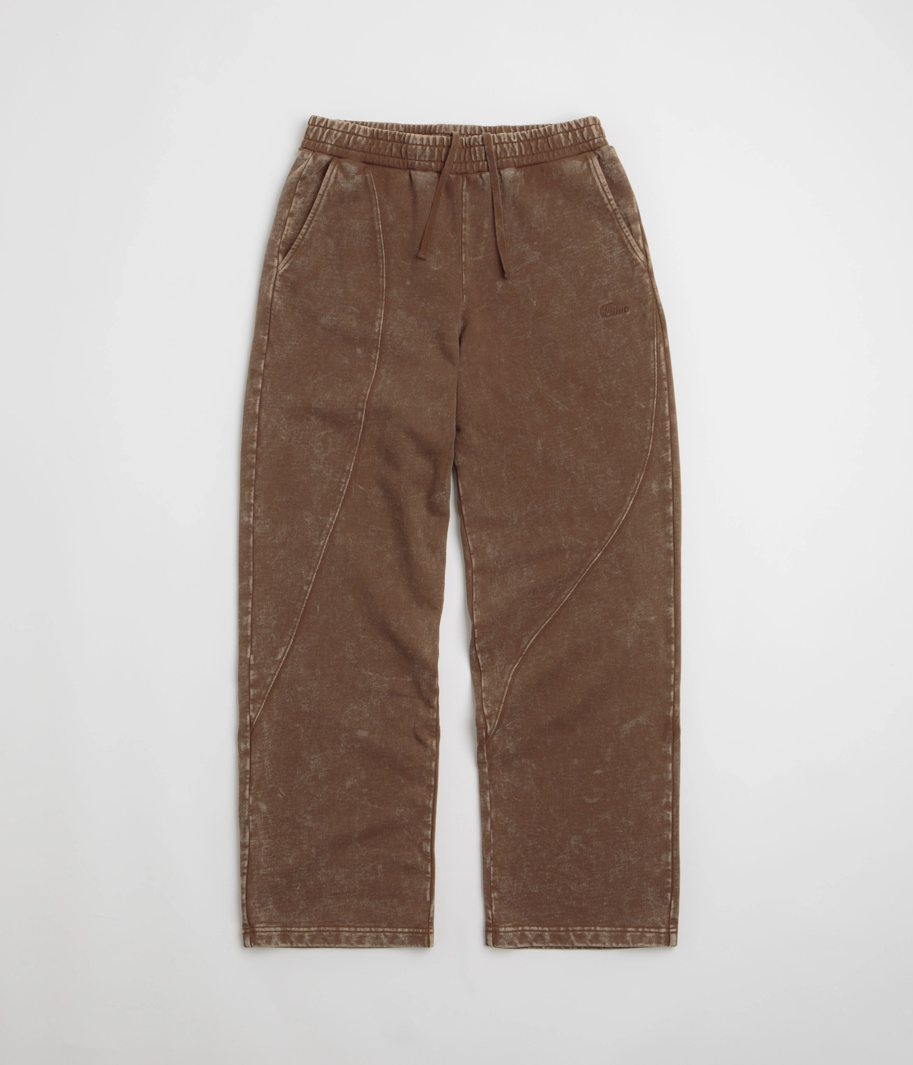Dime Cyclone French Terry Pants - Brown Snow Washed SecureClosureSystem FlexFoamPadding