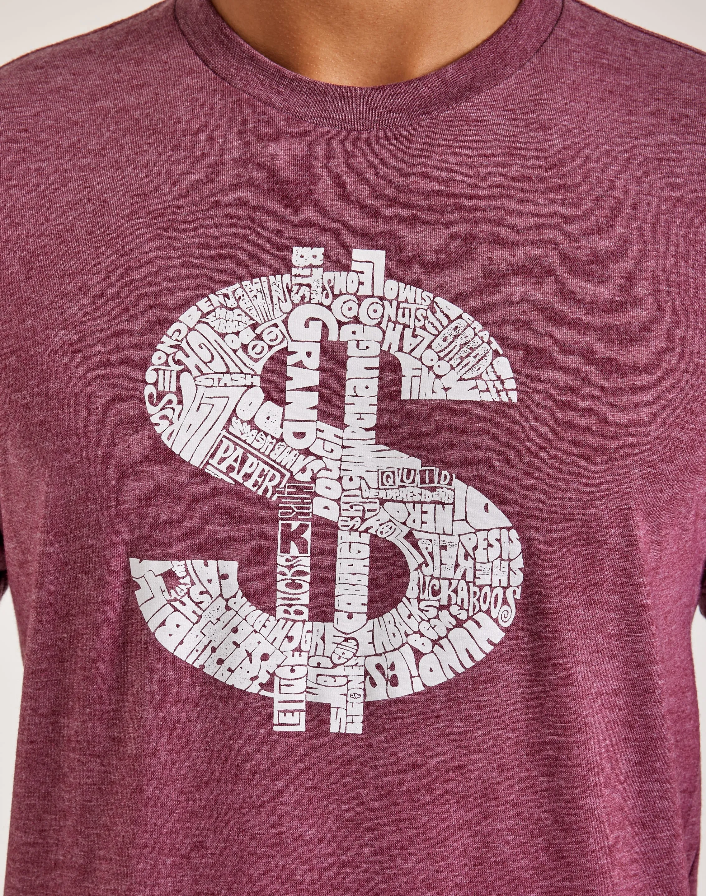LA Pop Art Word Art Dollar Sign Tee Modular Attachment System LowProfile