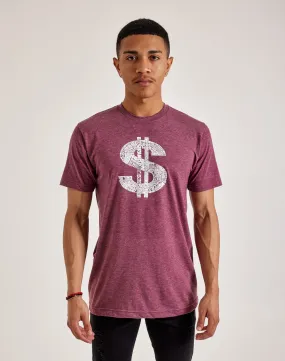 LA Pop Art Word Art Dollar Sign Tee Smooth Edge Binding