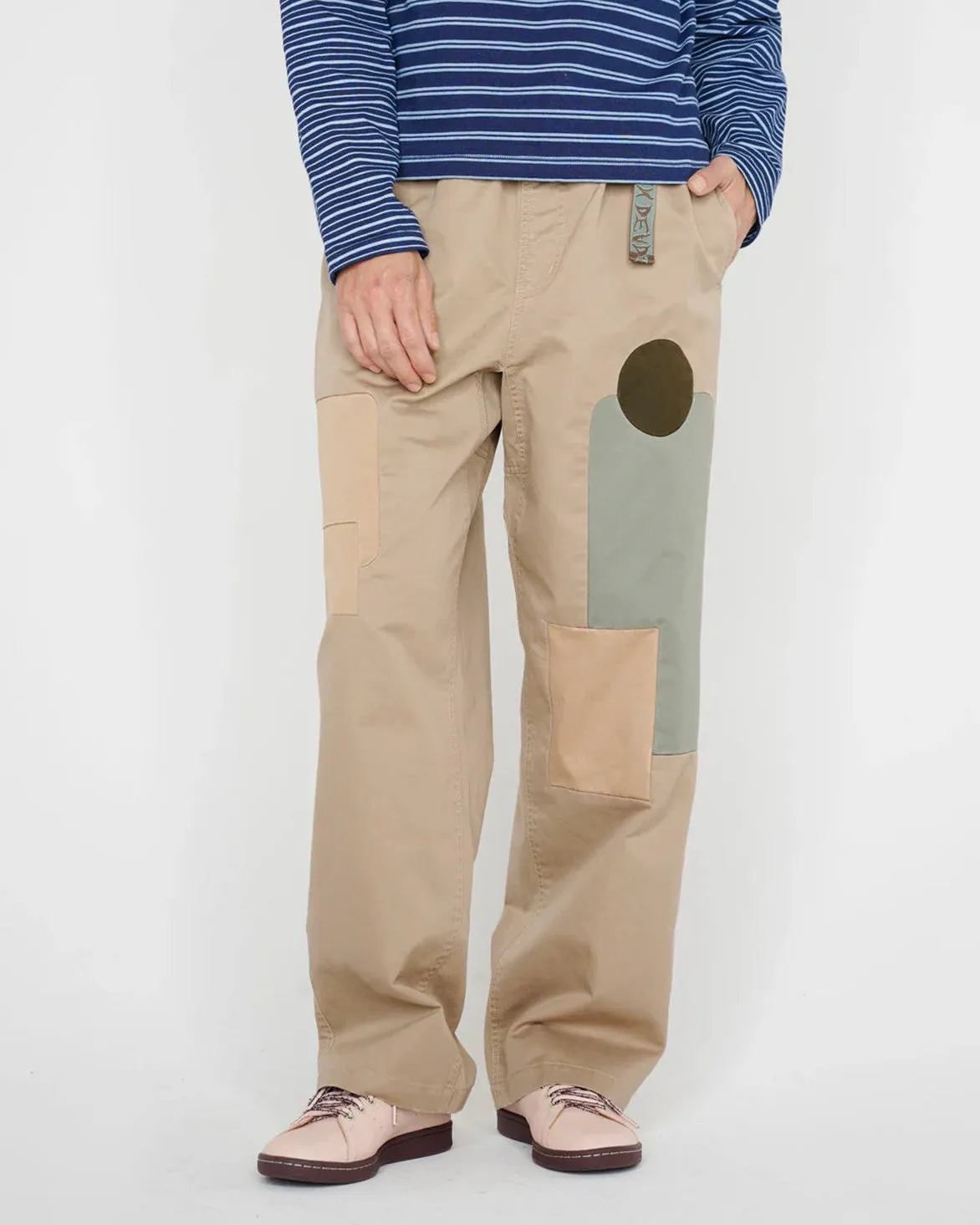 TWILL PATCHWORK CLIMBER PANT - TAN Noble Core AbrasionFree Edging
