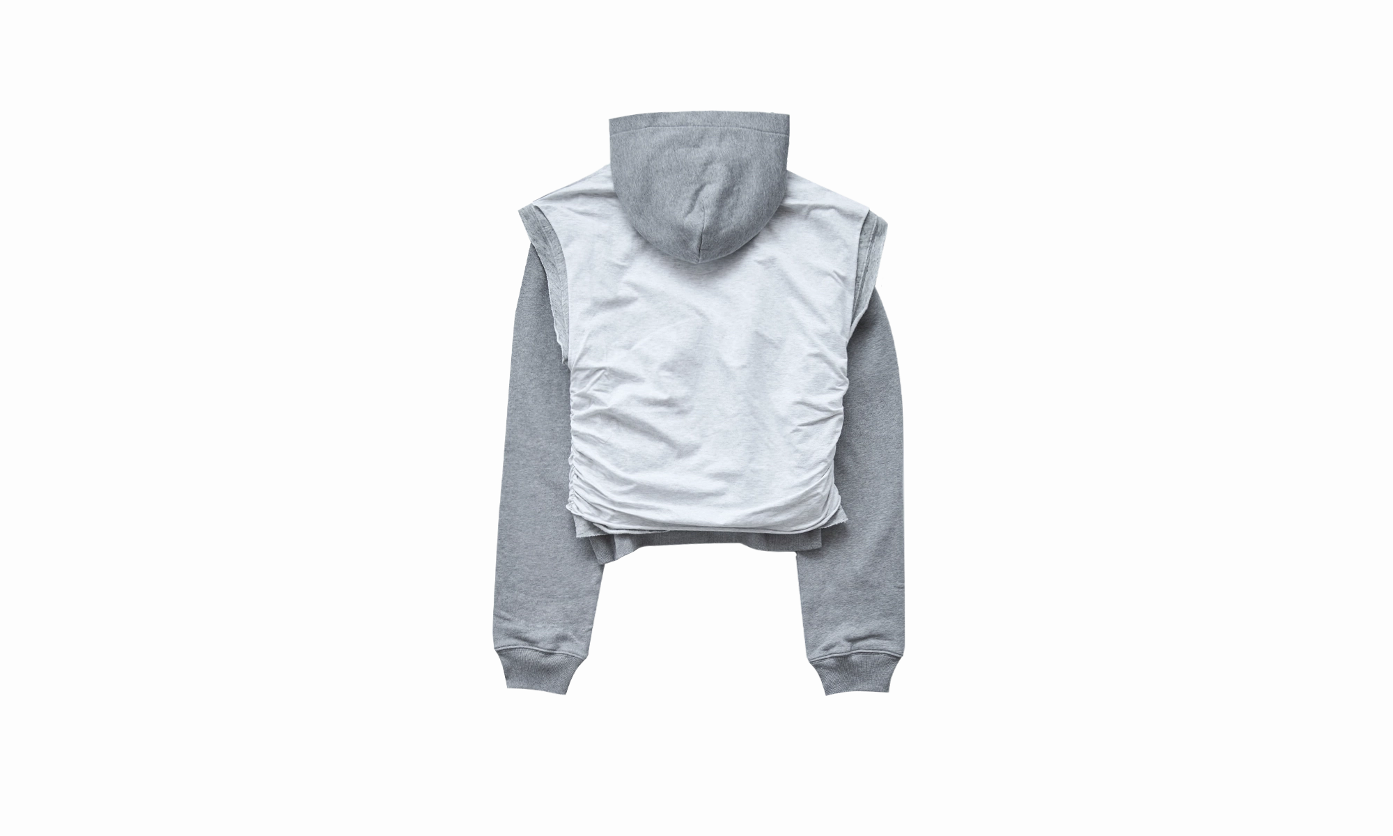 Gym Layered Hoodie "Grey Melange"