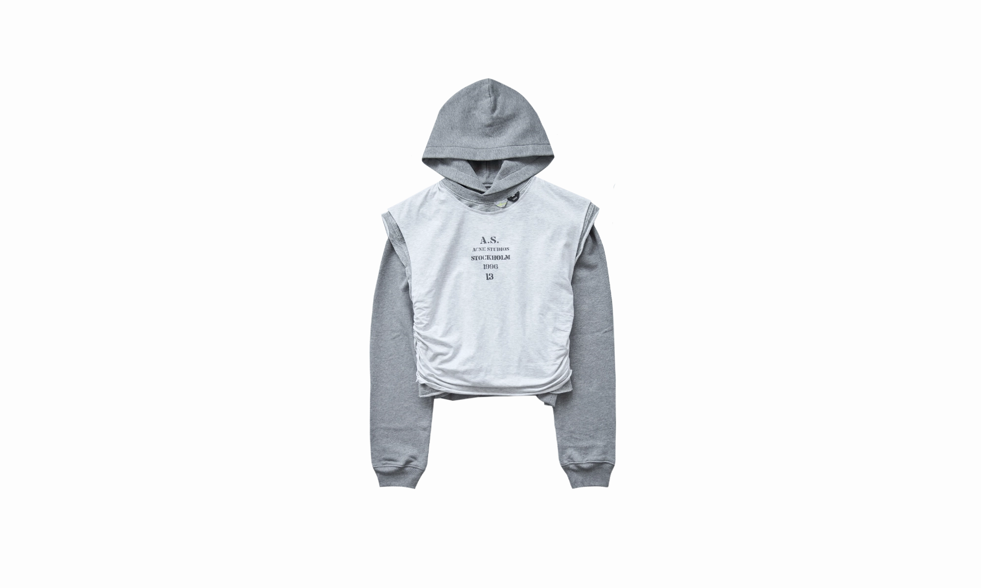 Gym Layered Hoodie "Grey Melange"