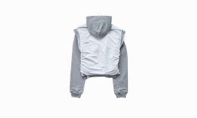 Gym Layered Hoodie "Grey Melange"