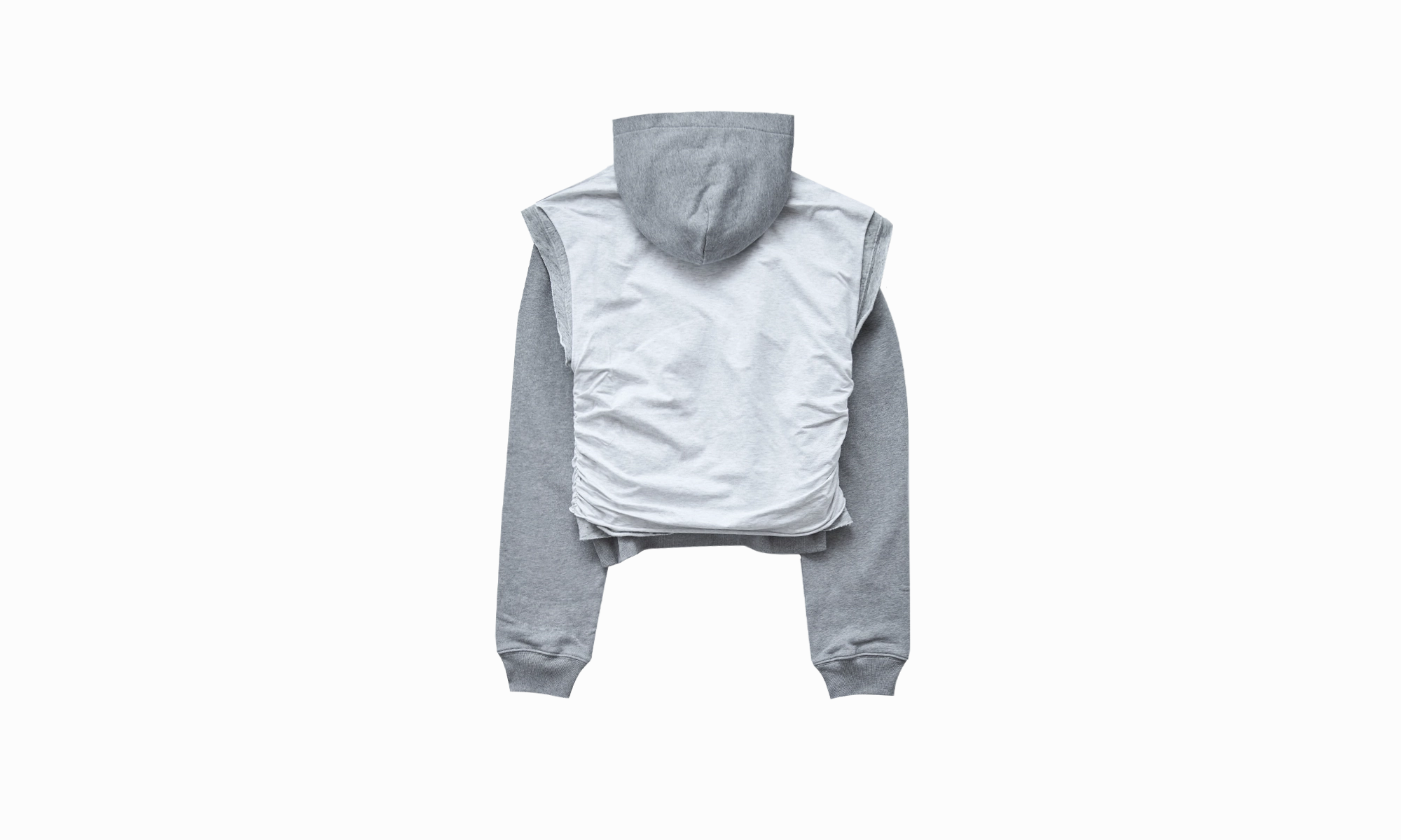 Gym Layered Hoodie "Grey Melange"