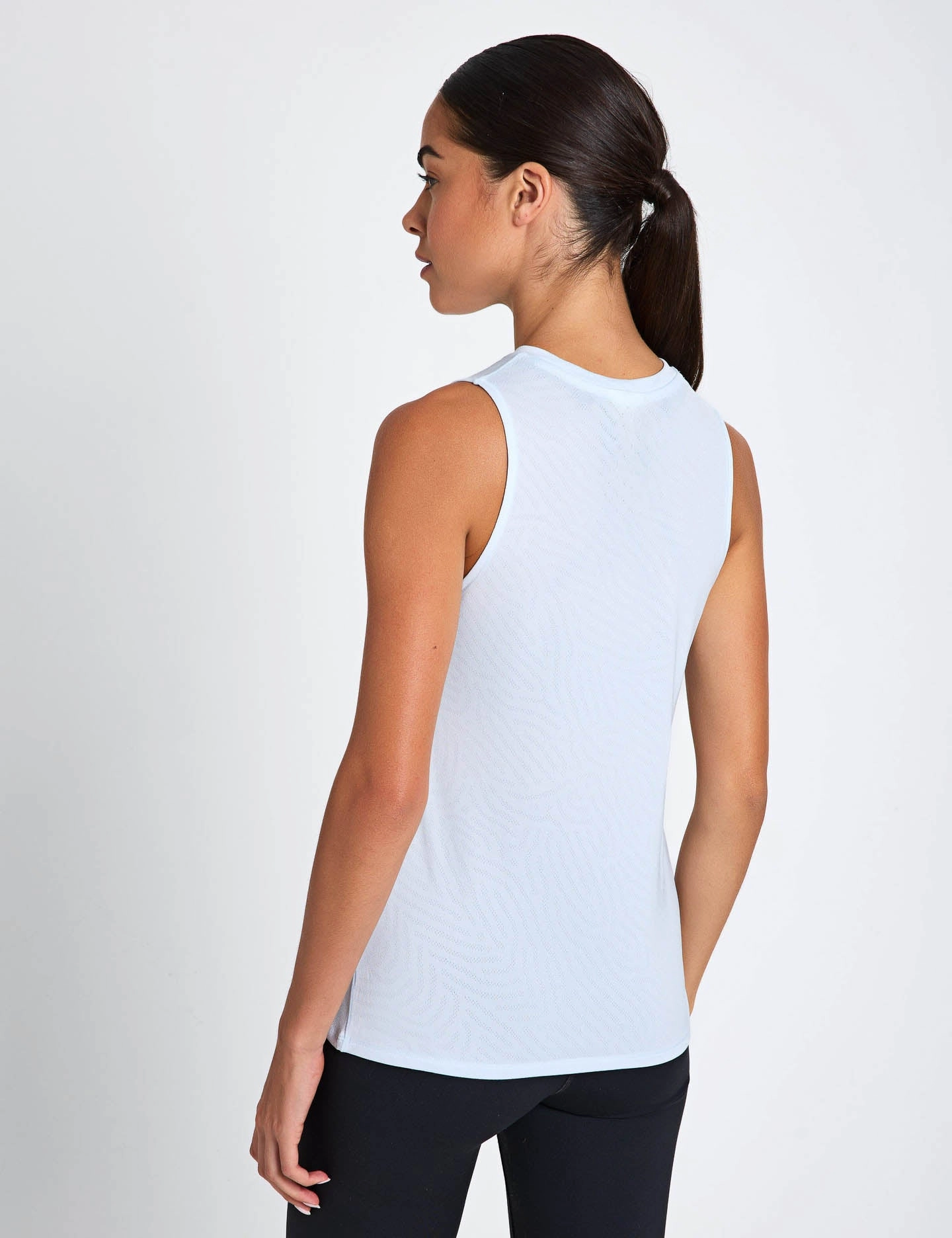 Jacquard Slim Tank - Ice Blue Double Layered Panels