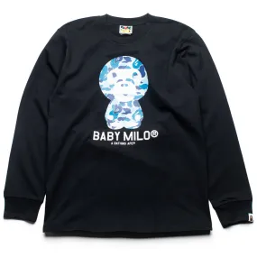 A Bathing Ape ABC Camo Baby Milo L/S Tee - Black/Blue Adjustable