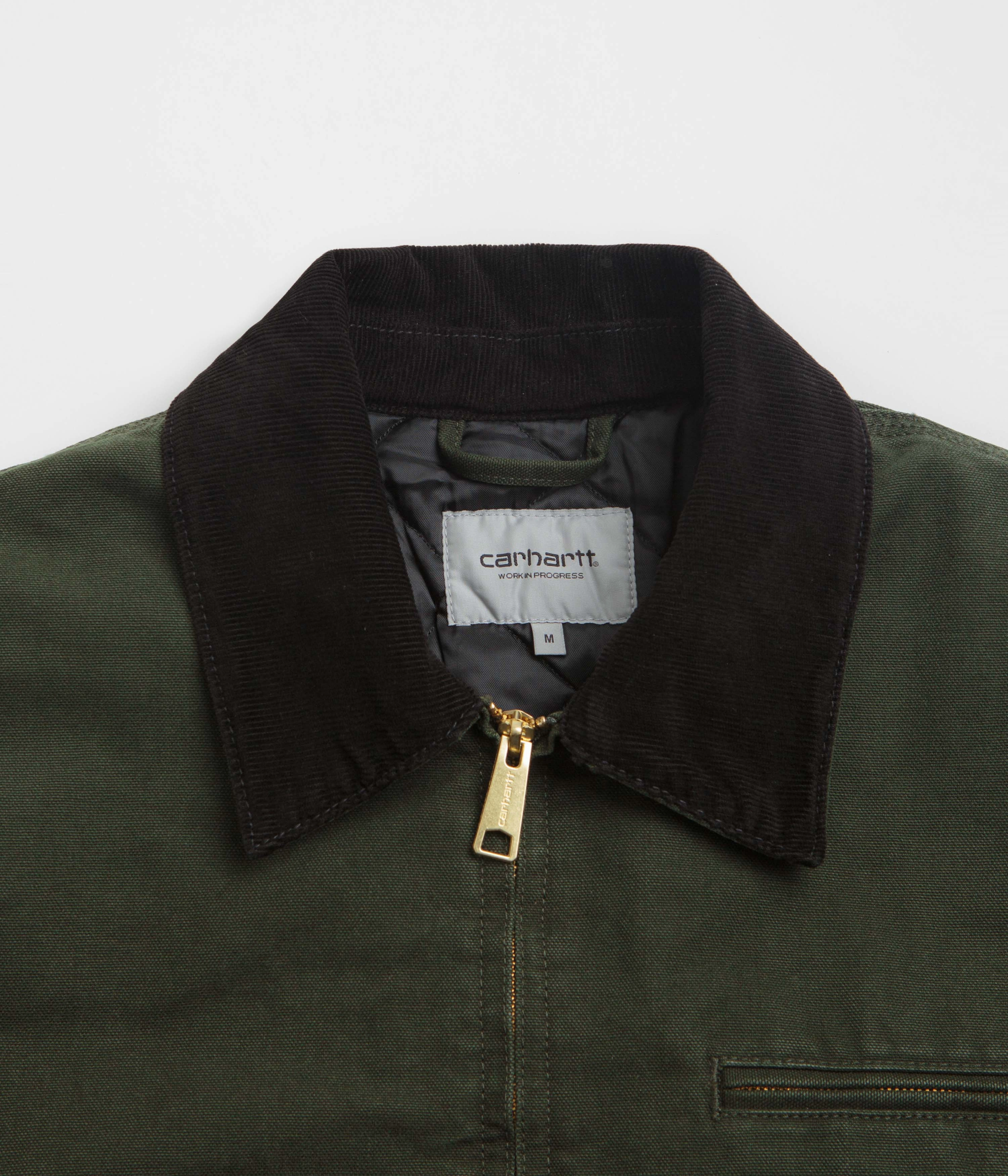 Sport Comfort Carhartt OG Detroit Jacket - Olive / Black Stone Canvas