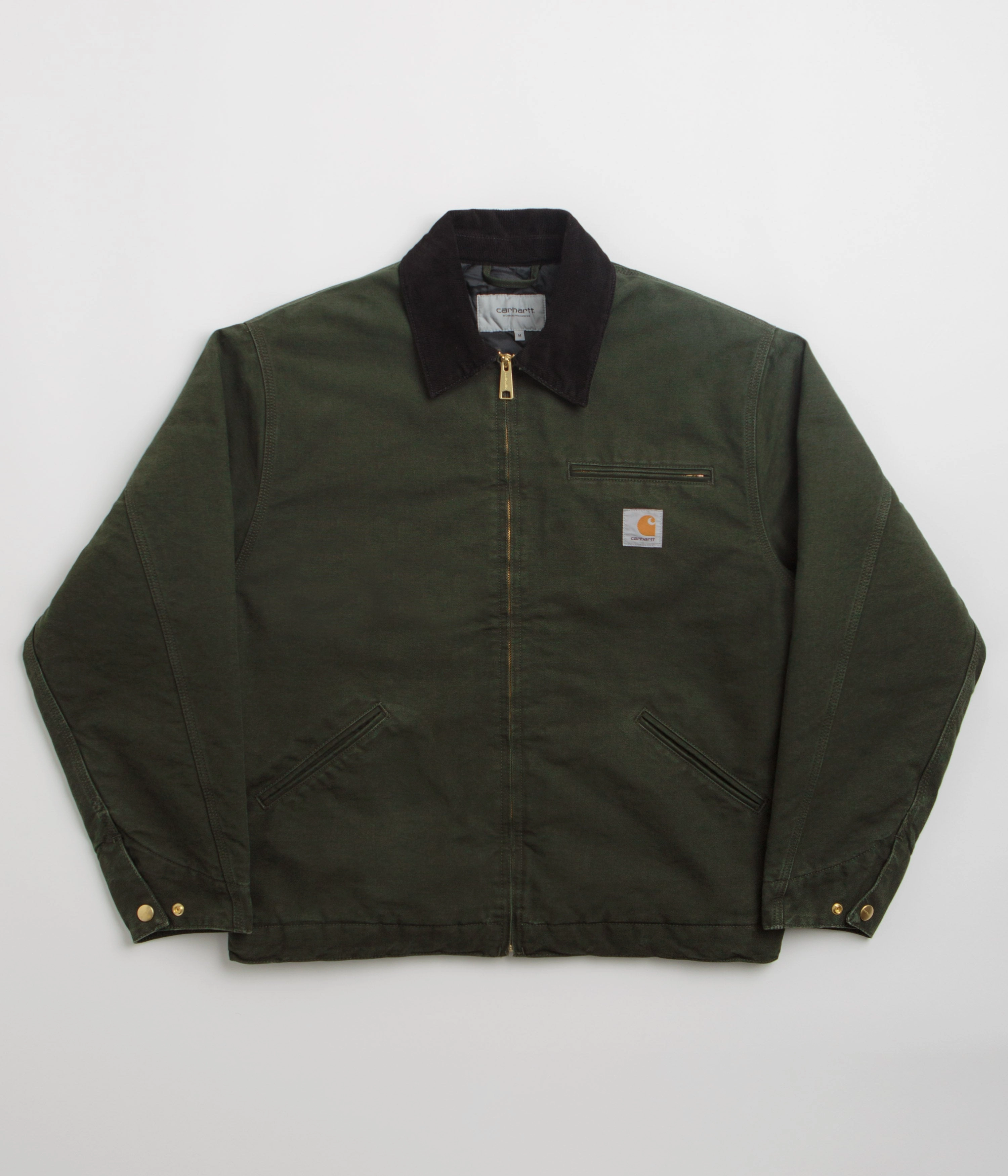 Carhartt OG Detroit Jacket - Olive / Black Stone Canvas Urban Ease