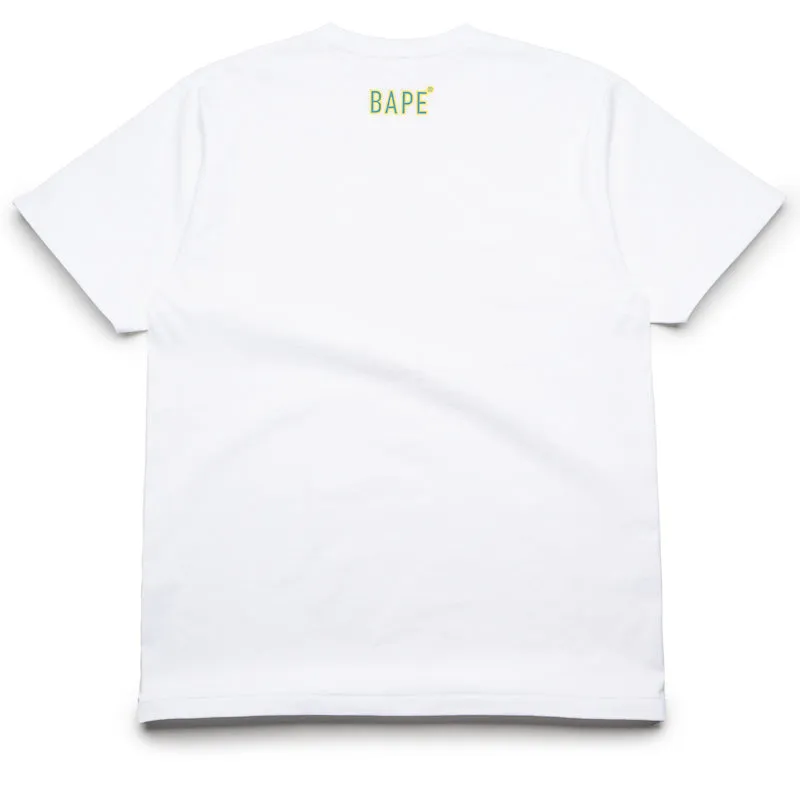 A Bathing Ape Soldier ATS Tee - White peak season Elasticized