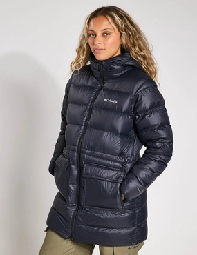 Harmony Falls Hooded Mid Down Jacket - Black Thermoregulating Lining