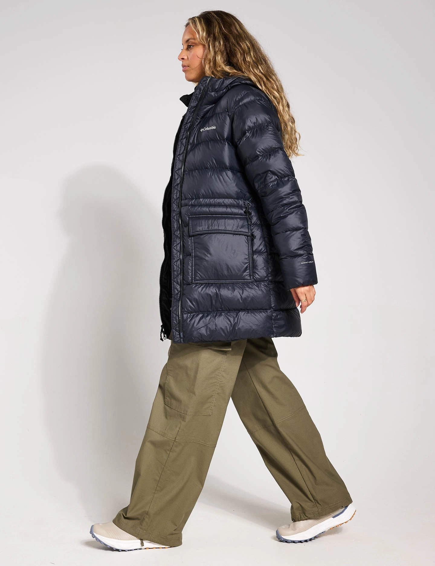 Harmony Falls Hooded Mid Down Jacket - Black Hike Fit