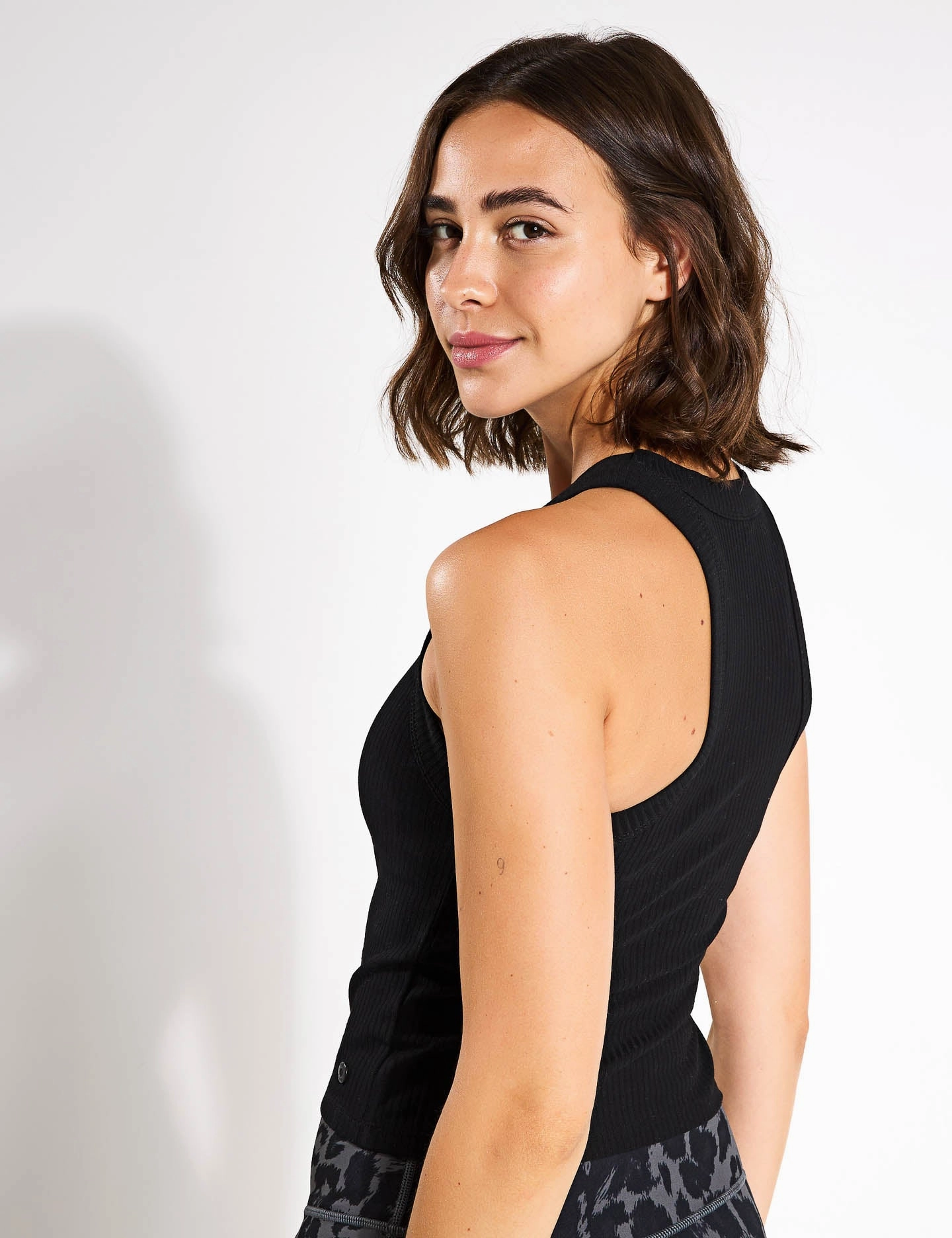 Harmony Tank Top - Black Rib Weather resistant