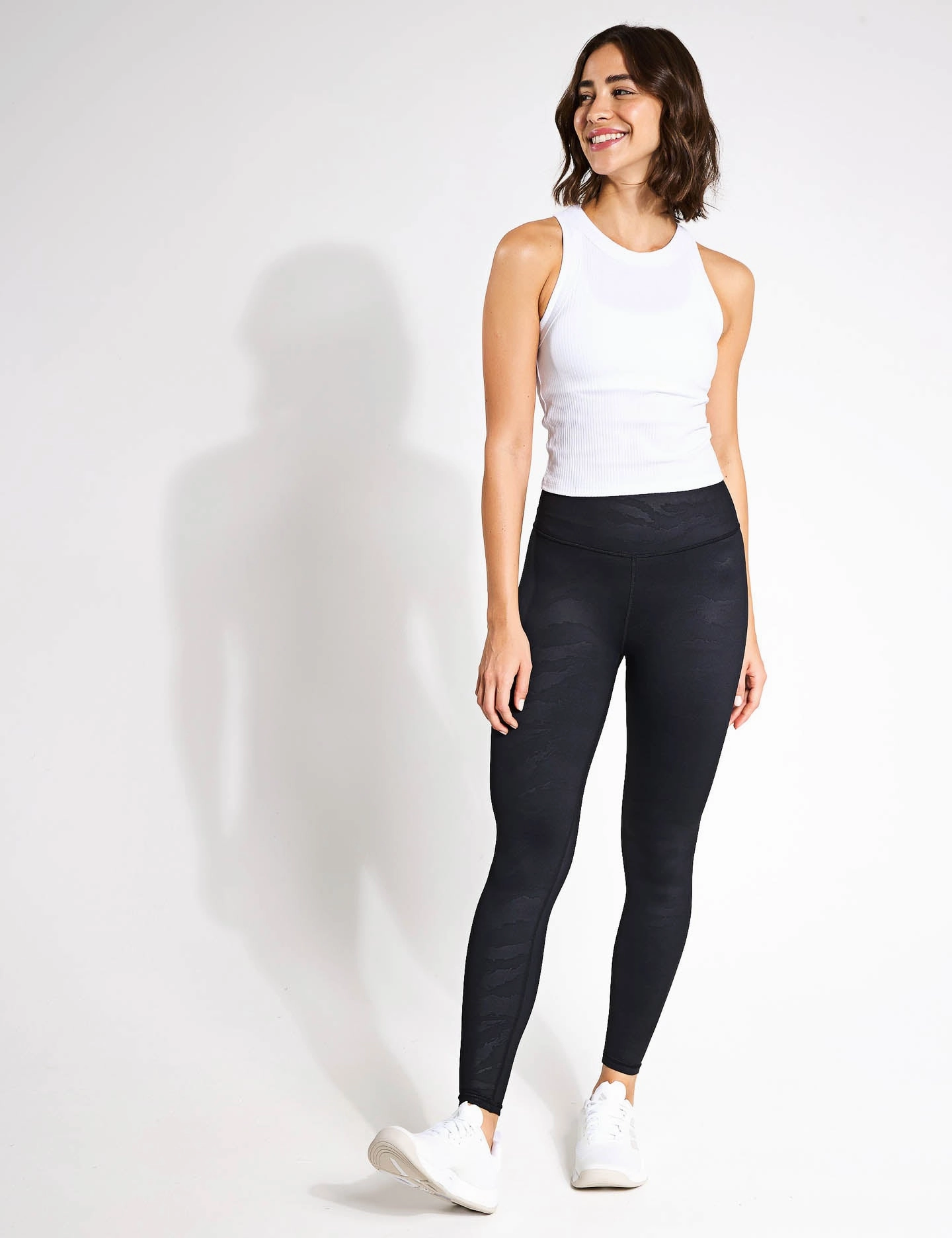 Anti Static Treatment front line Harmony Tank Top - White Rib