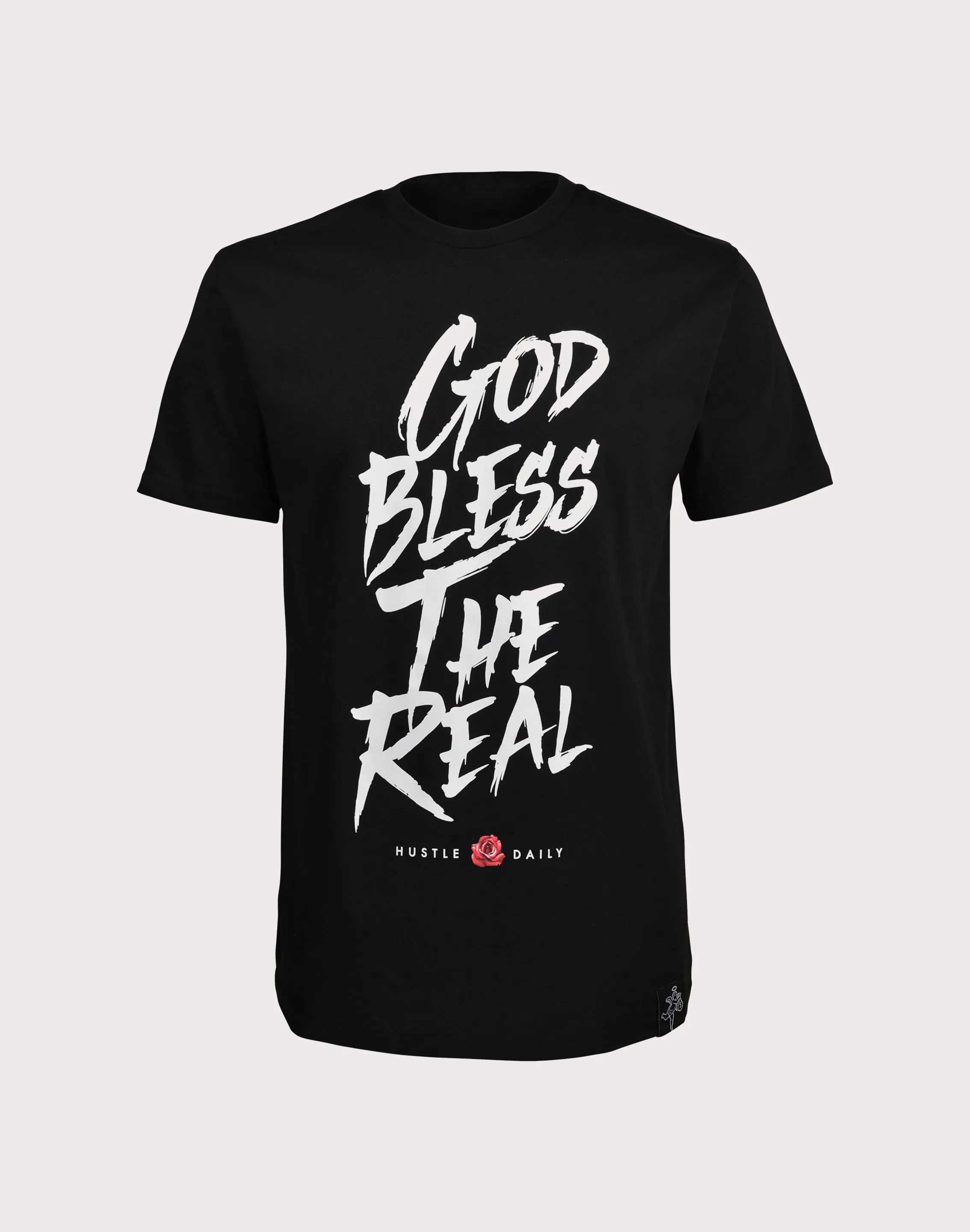 MultiPurposePockets Neo Mode HASTAMUERTE LLC Hasta Muerte God Bless The Real Men's Black Tee