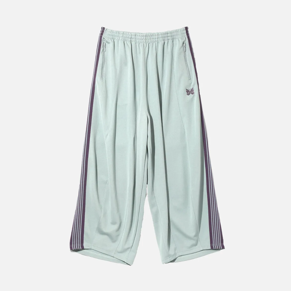 MatteFinishTexture H.D TRACK PANT POLY SMOOTH - SAX BLUE