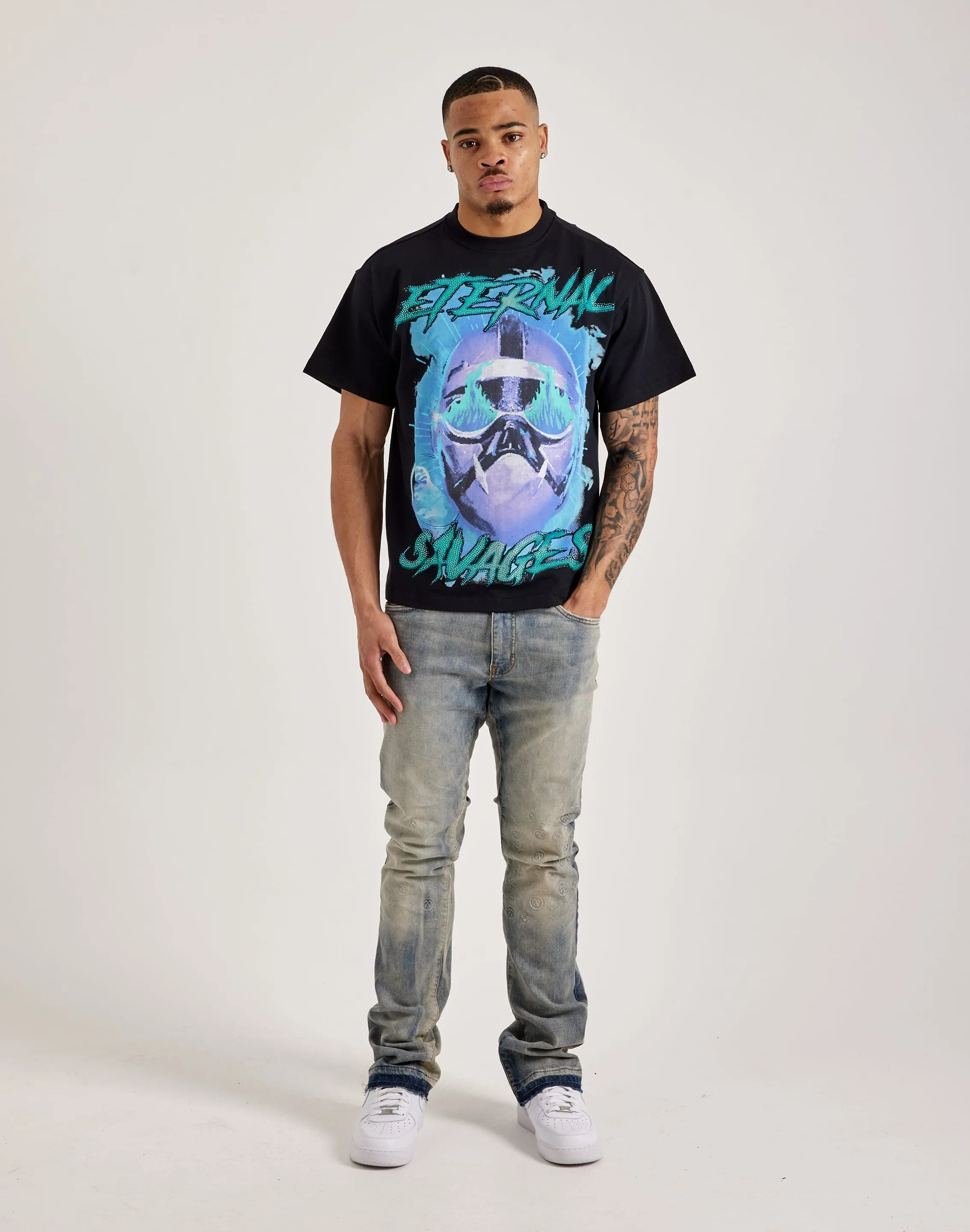 AntiStatic Material yoga mode Heads or Tails Eternal Savages Tee