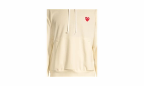 Heart Pullover Hoodie "Beige"