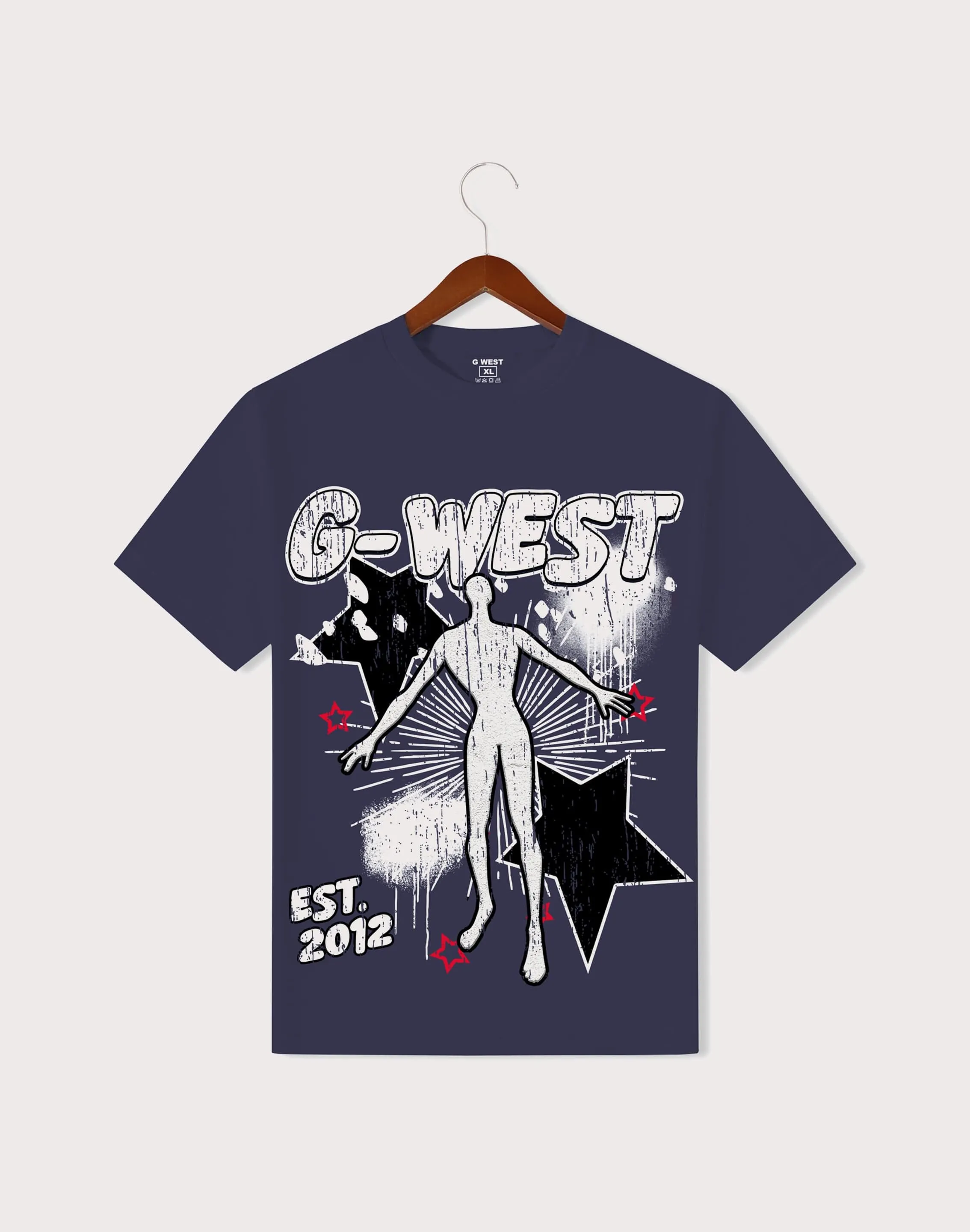 Party Guest GWEST Dazzling Dynamo AJ6 Navy Tee