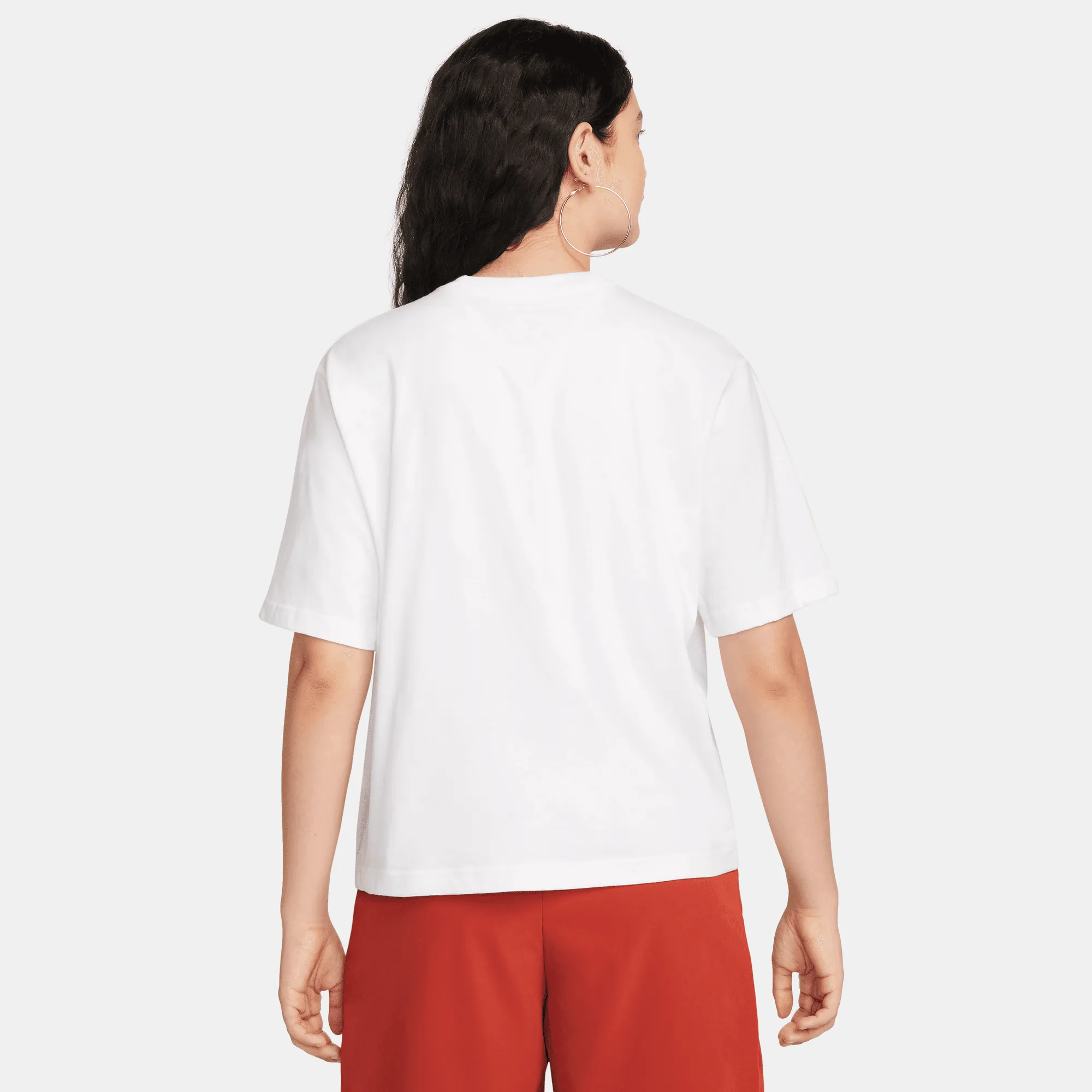 ChafeResistant Seams smooth zipper WMNS LOGO TEE - WHITE