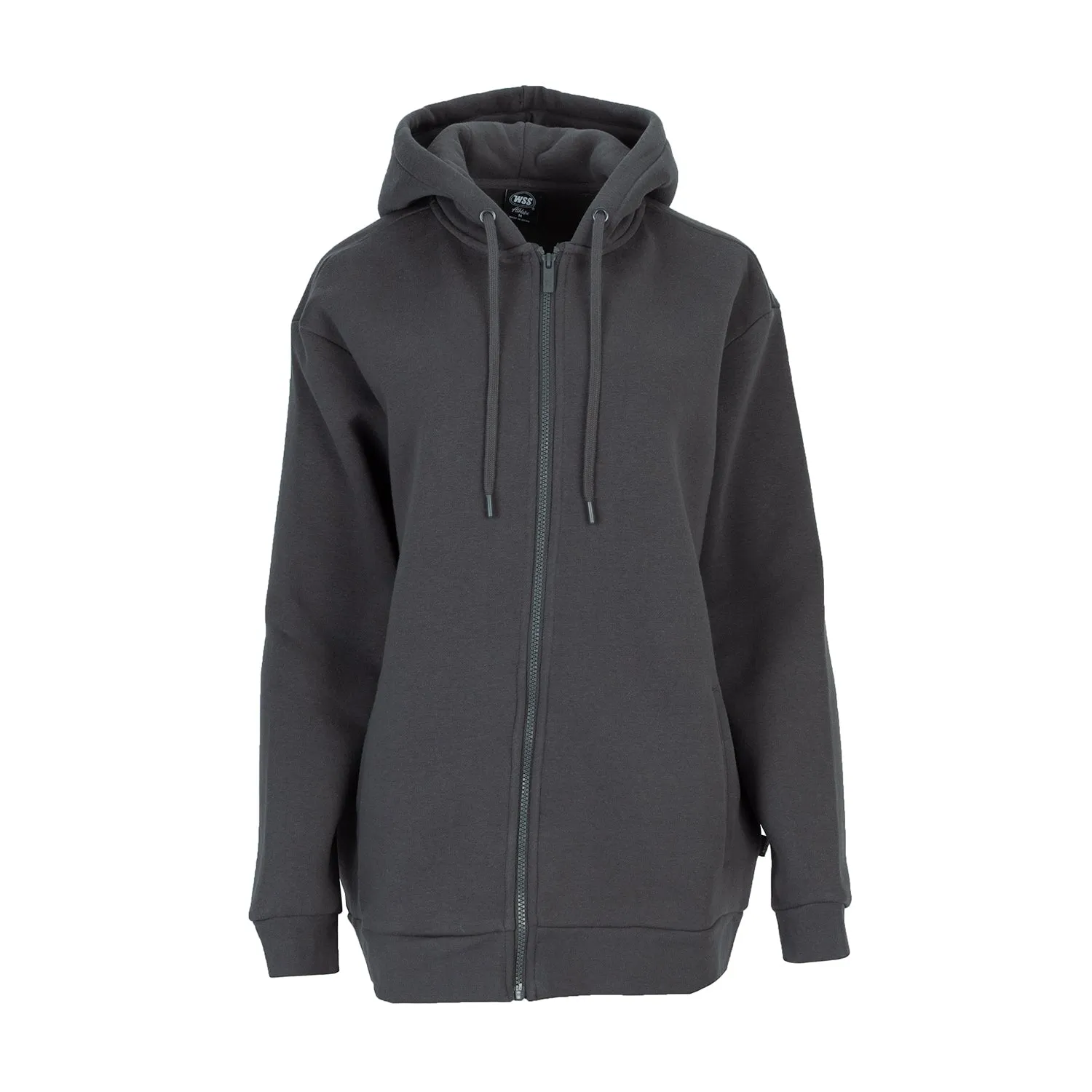 Matte Fit SlipResistantWaistband FZ Fleece Hoody - Womens