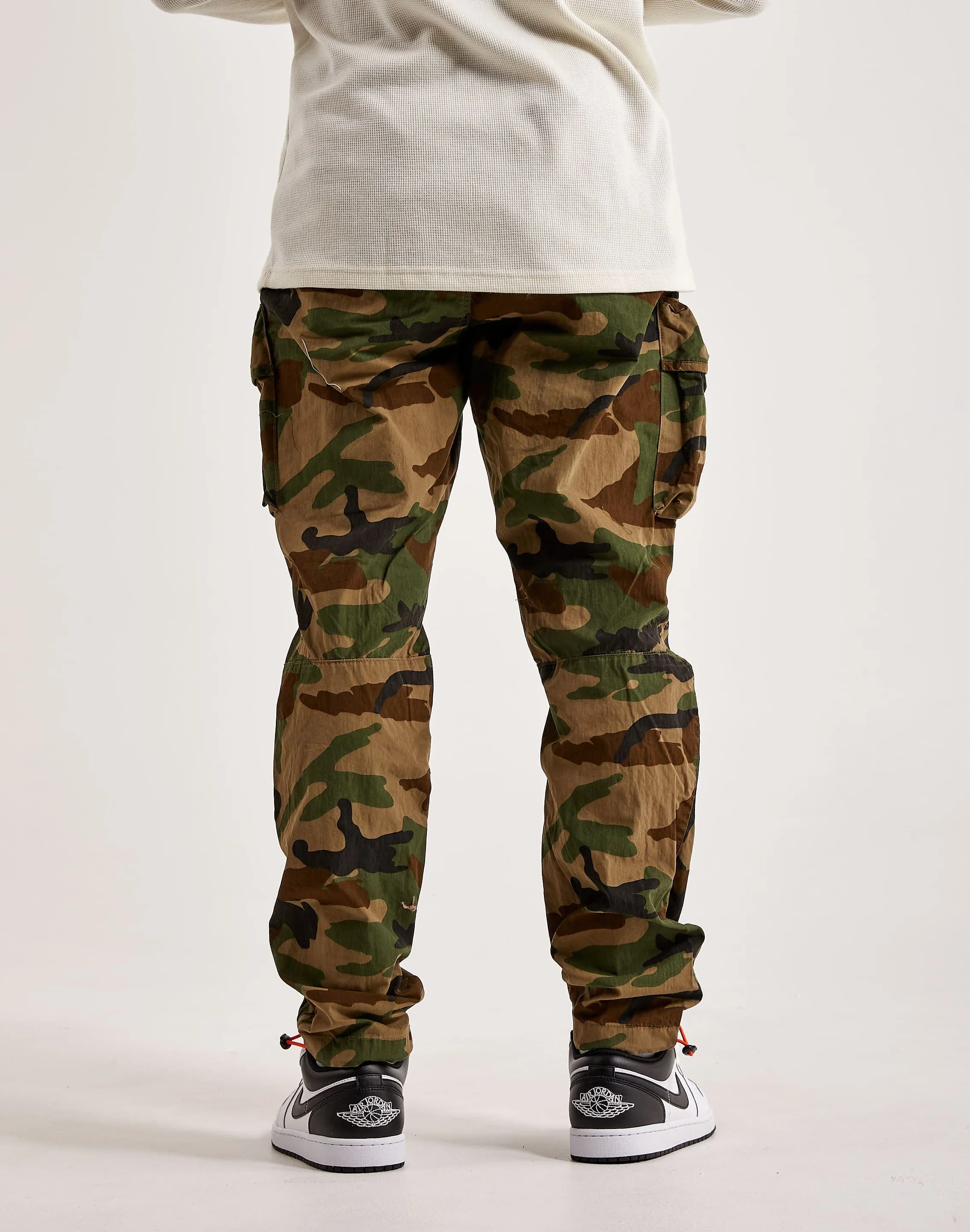 Sustainable Base Smoke Rise Utility Peach Nylon Cargo Pants