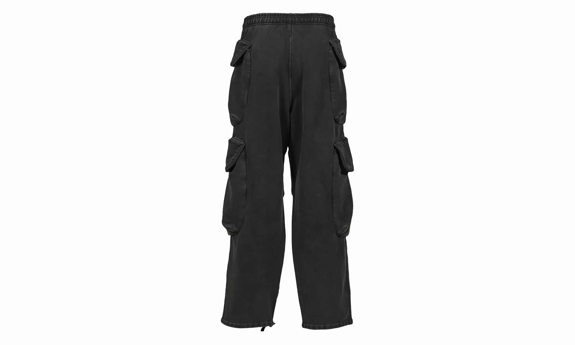 Heavy Cargo Sweatpants "Washed Black"