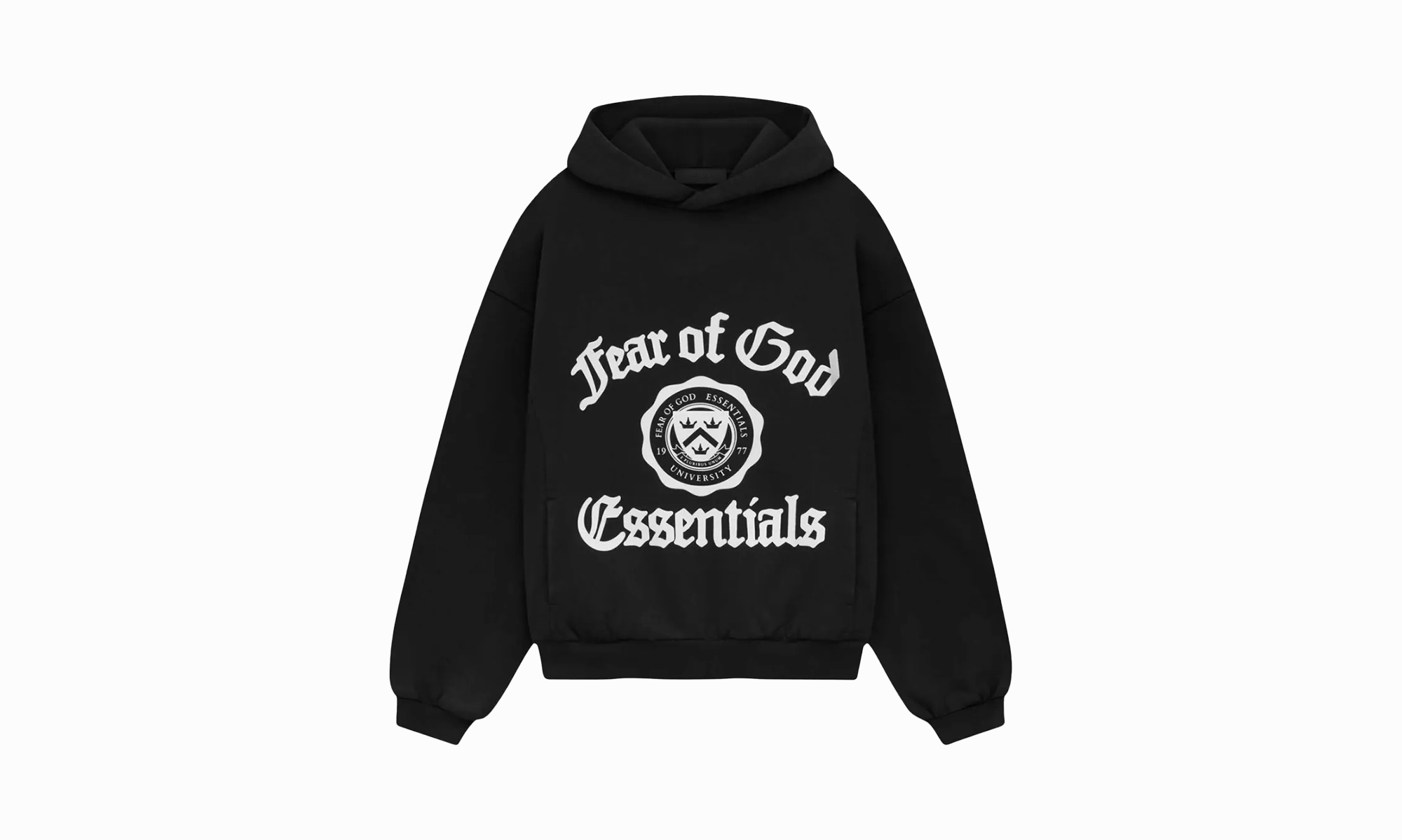 Stream Fit Heavy Fleece Shrunken Hoodie "Black"