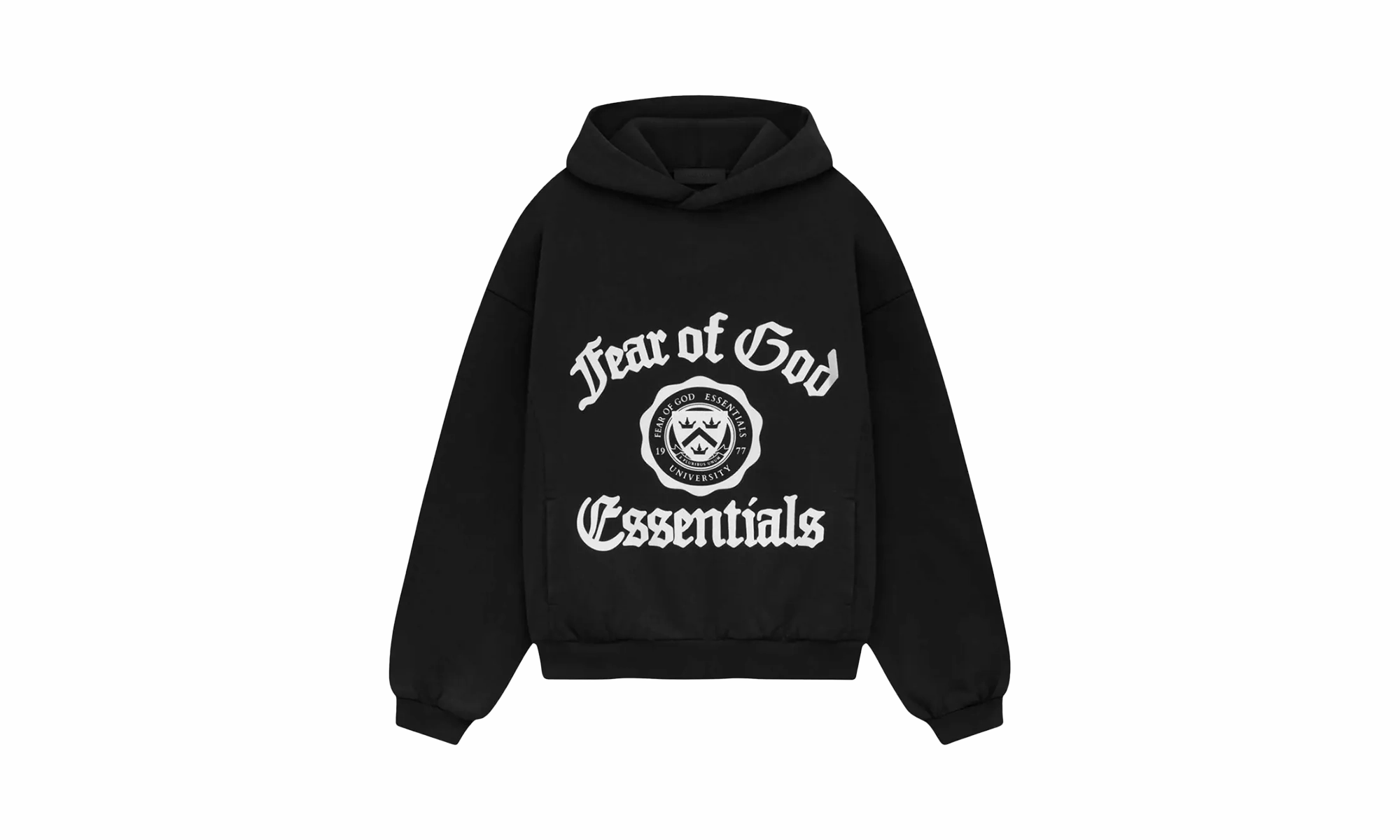 Heavy Fleece Shrunken Hoodie "Black" Love Core