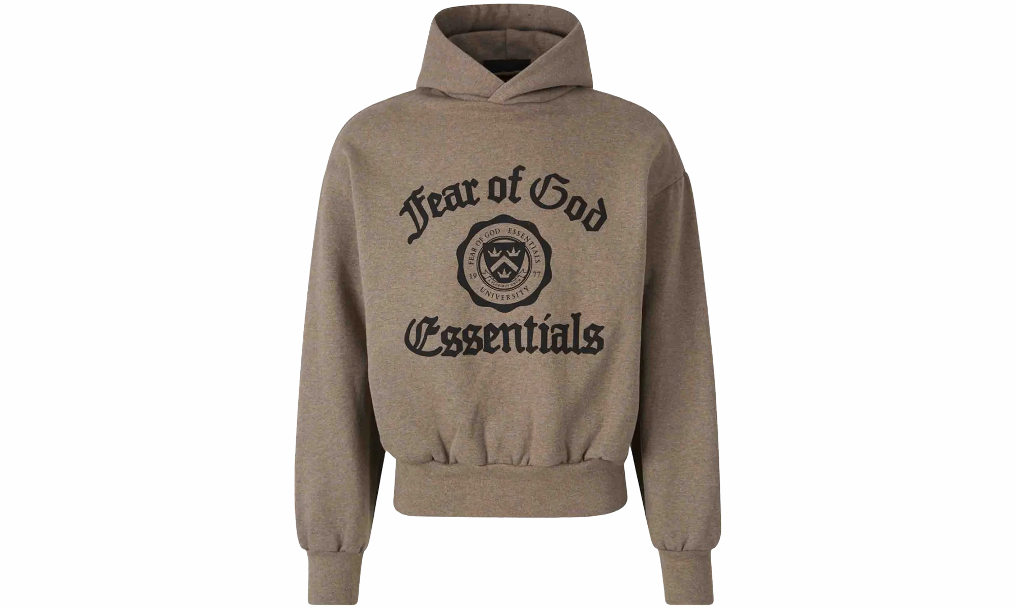 Heavy Fleece Shrunken Hoodie "Heather Grey" Stretch Fit Royal Mode