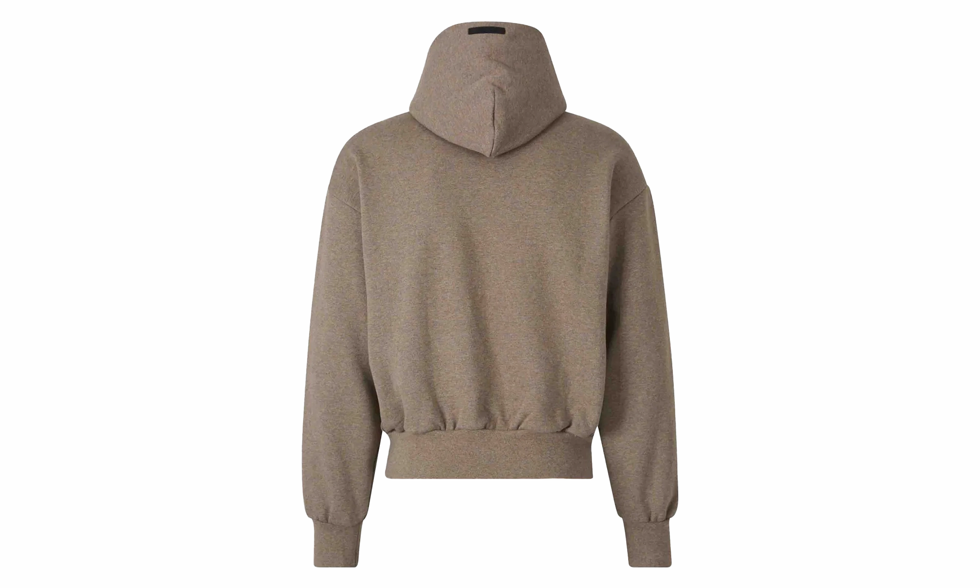 Heavy Fleece Shrunken Hoodie "Heather Grey" Low Care