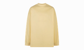 HEAVY JERSEY LS TEE "GARDEN YELLOW" DoubleStitchedSeams Durable Stitching