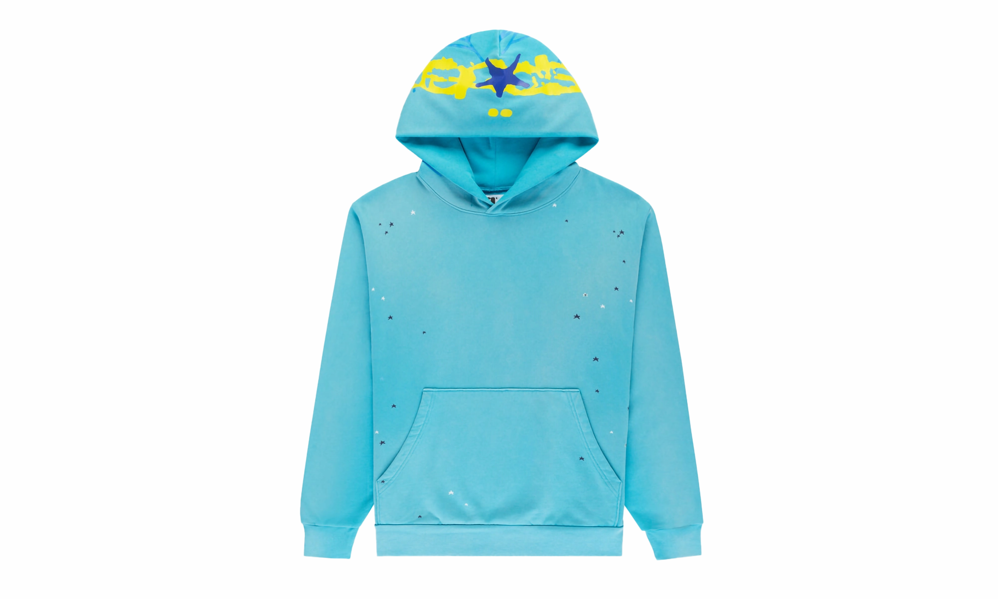 HEAVY WEB HOODIE "Cyan"