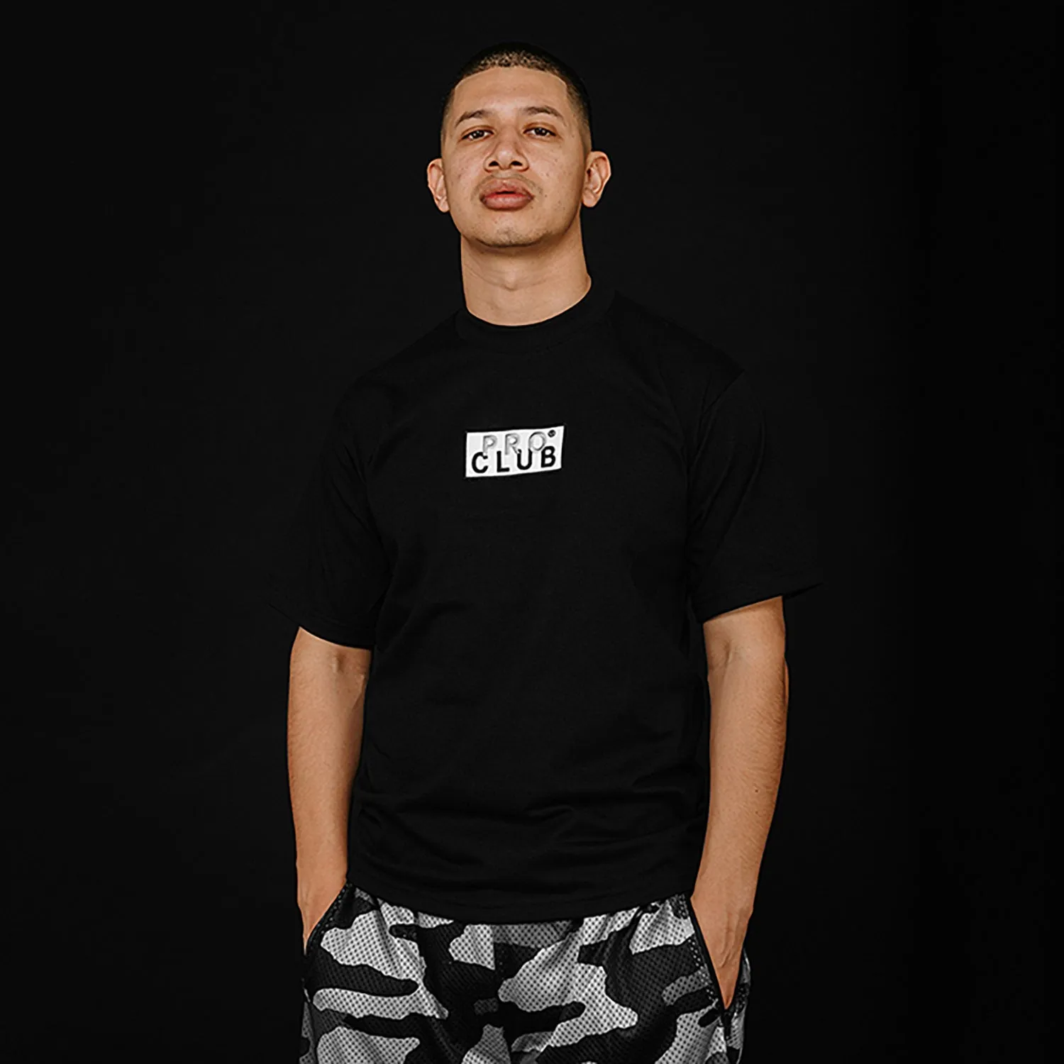 Tight Net Heavyweight Embroidered Box Logo Tee - Mens