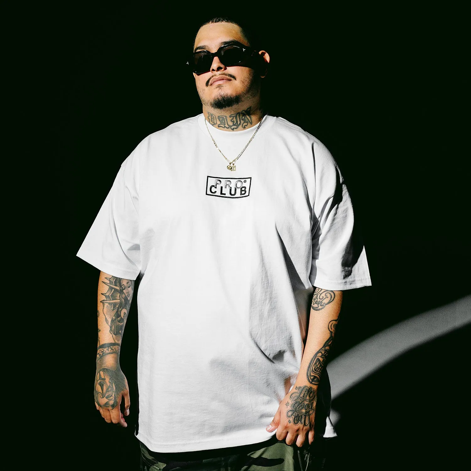 Heavyweight Embroidered Box Logo Tee - Mens Magic Glow AntiBacterialTreatment