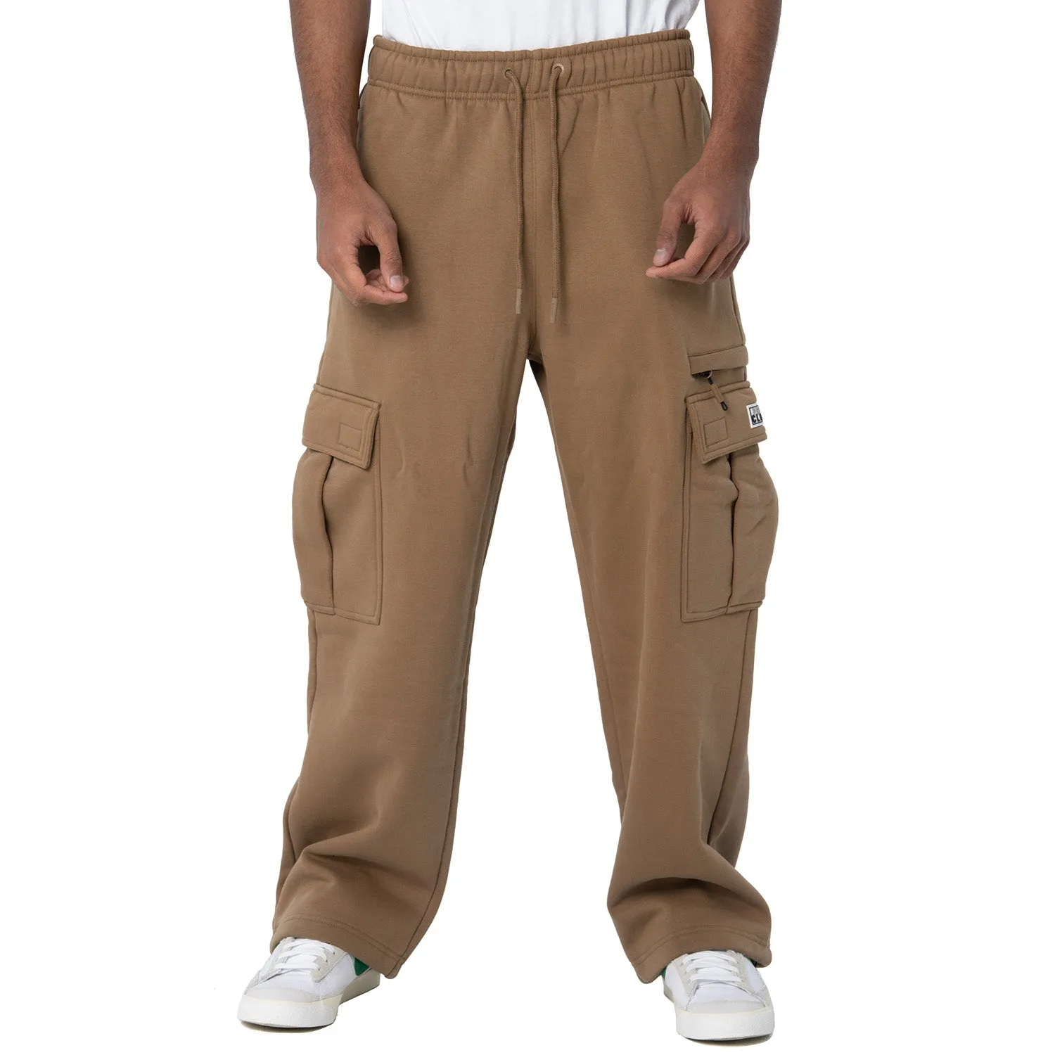 ThermalRegulatingFabric Flexible Fabric Blend Heavyweight Open Hem Cargo Sweatpant - Mens