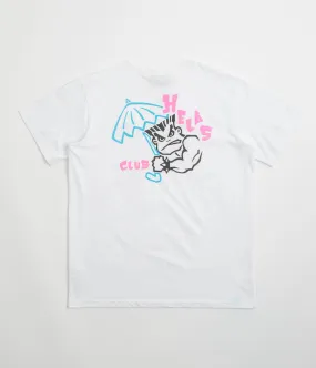Helas Bad T-Shirt - White Metallic colors beach scene