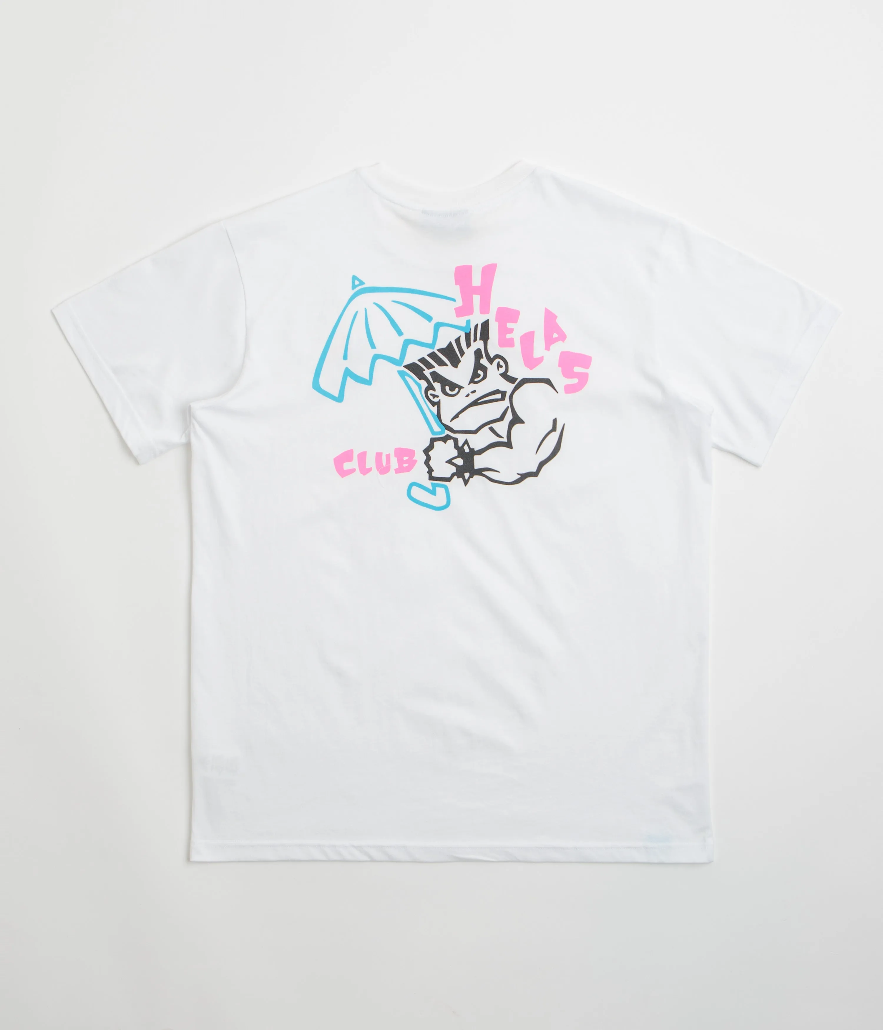Helas Bad T-Shirt - White Metallic colors beach scene