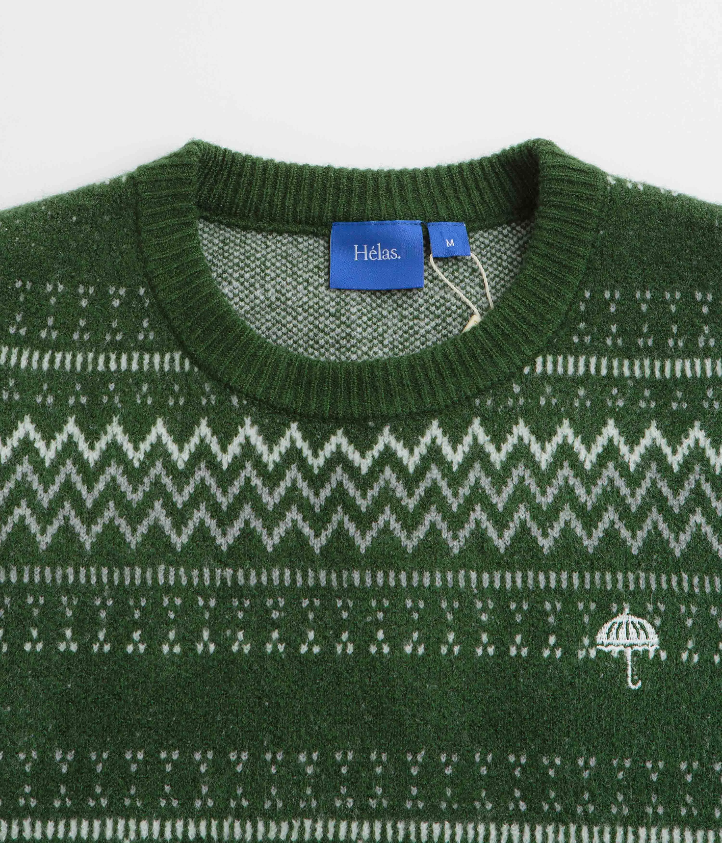 appropriate for winter Water Resistant Helas Chalet Crewneck Sweatshirt - Green