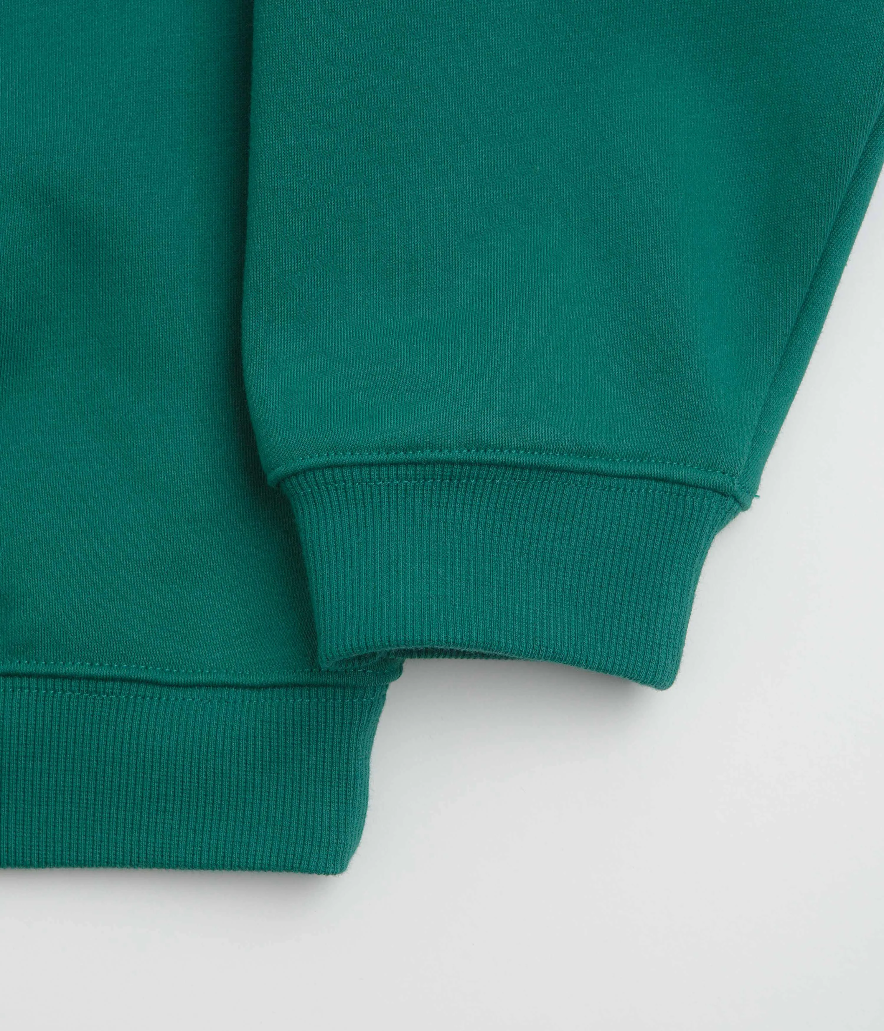 Timeless Minimal Muscular Frame Helas Facile Crewneck Sweatshirt - Teal Green