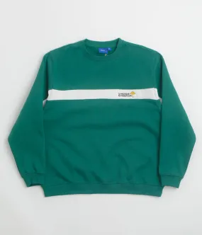 Helas Facile Crewneck Sweatshirt - Teal Green Brunch Outfit Buttoned