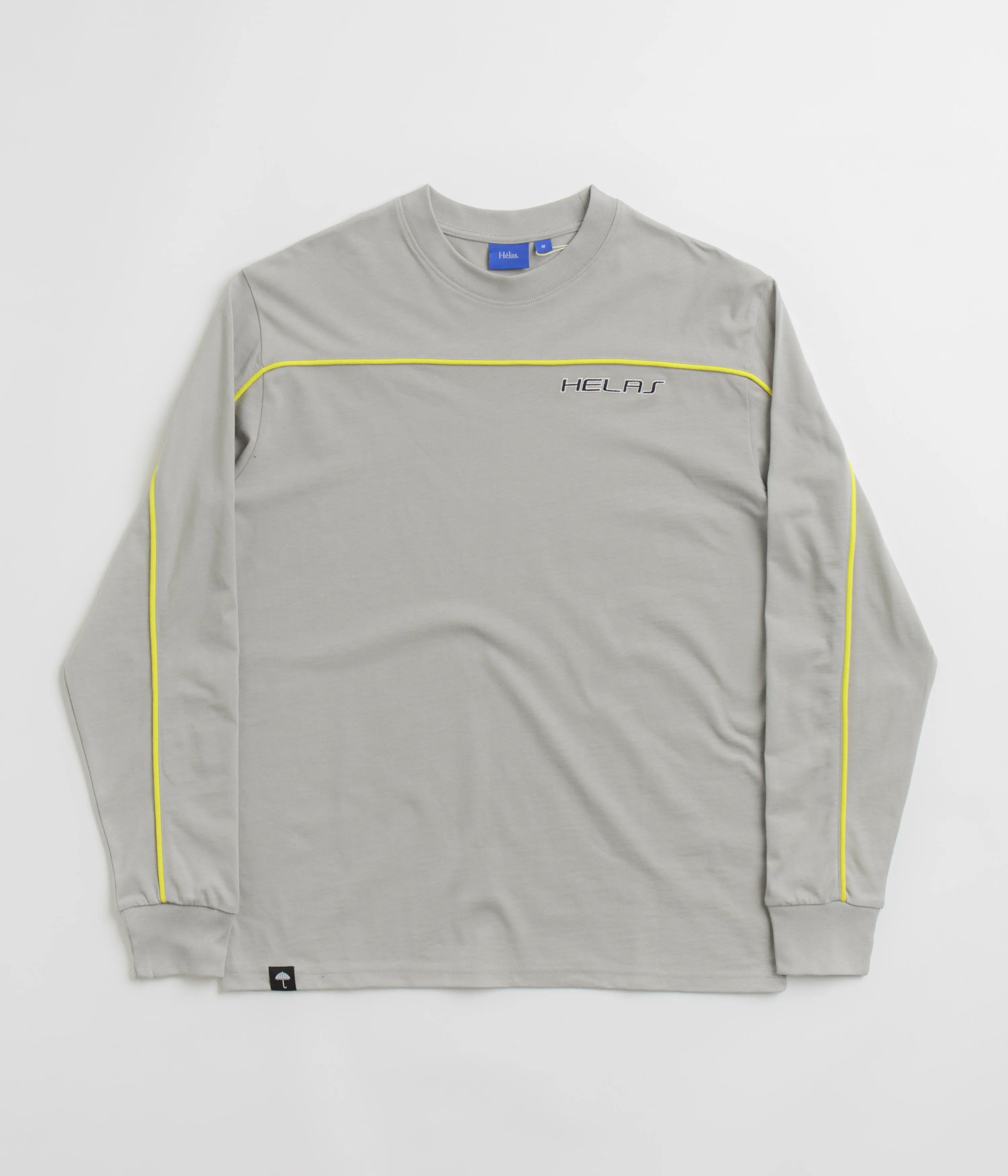 Helas Line Long Sleeve T-Shirt - Grey Seminar applique
