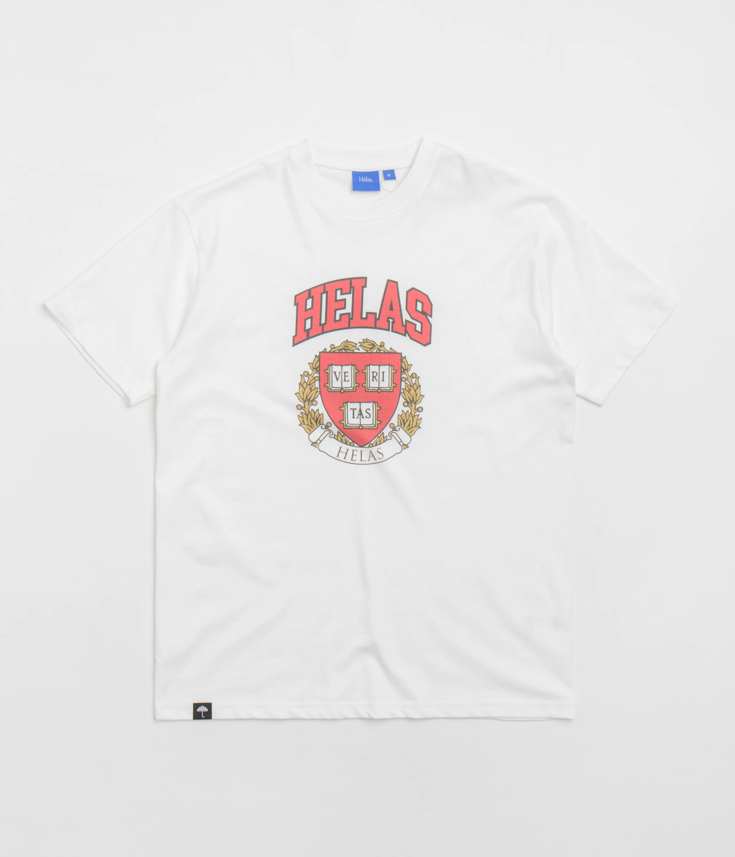 cropped legs narrow hem Helas Veritas T-Shirt - White