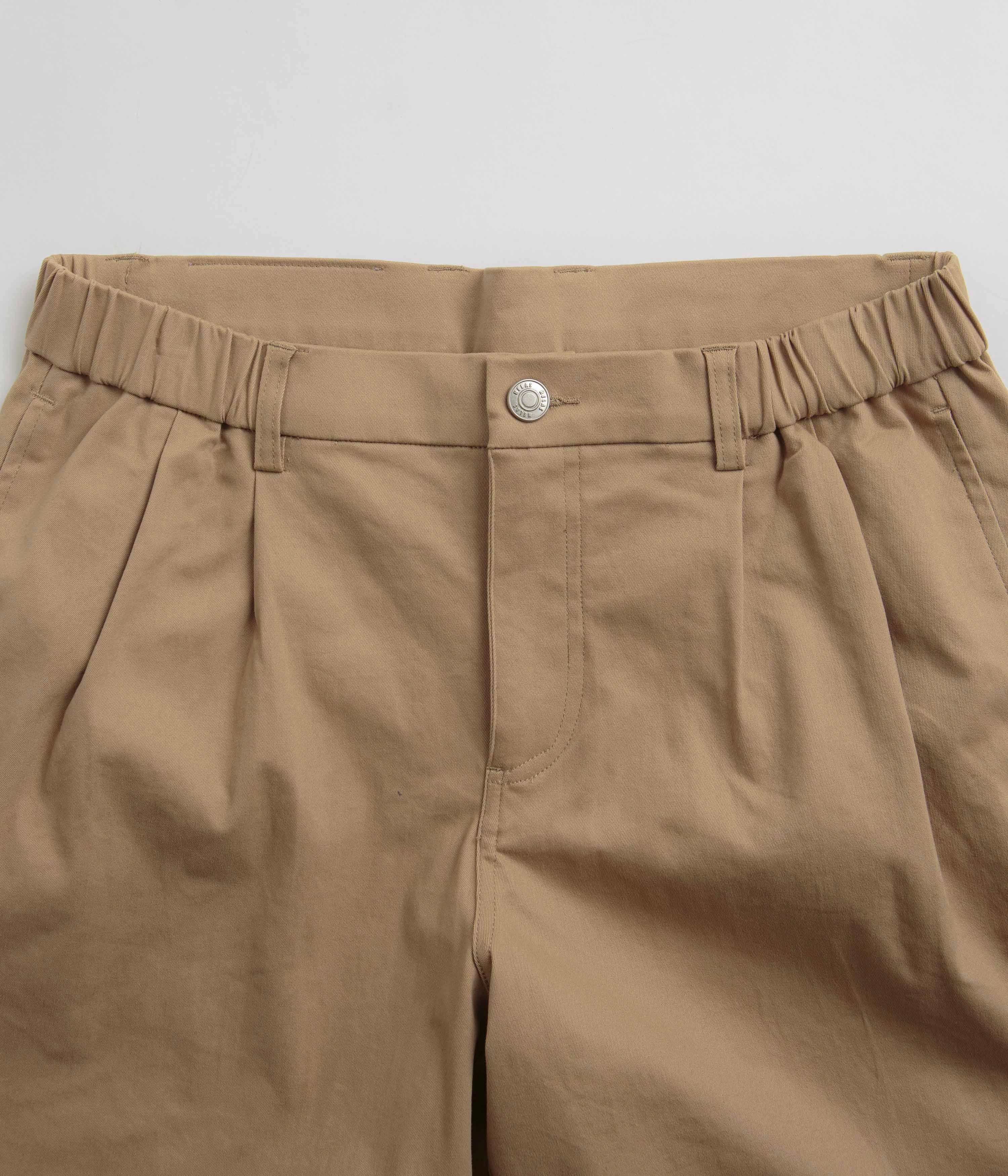 Helas Classic Pince Shorts - Beige Classic Cut
